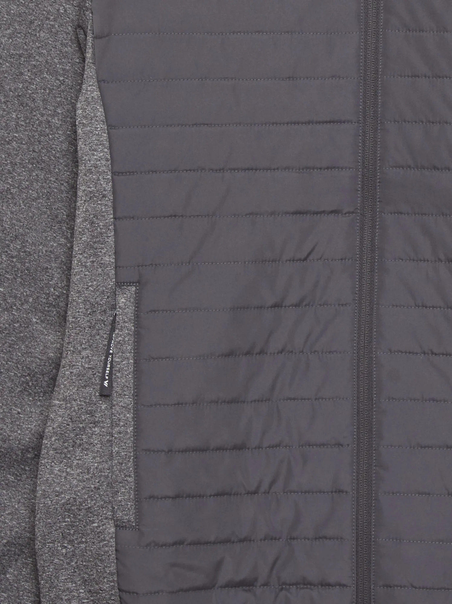 Giubbotto sportivo bimateriale - GRIGIO