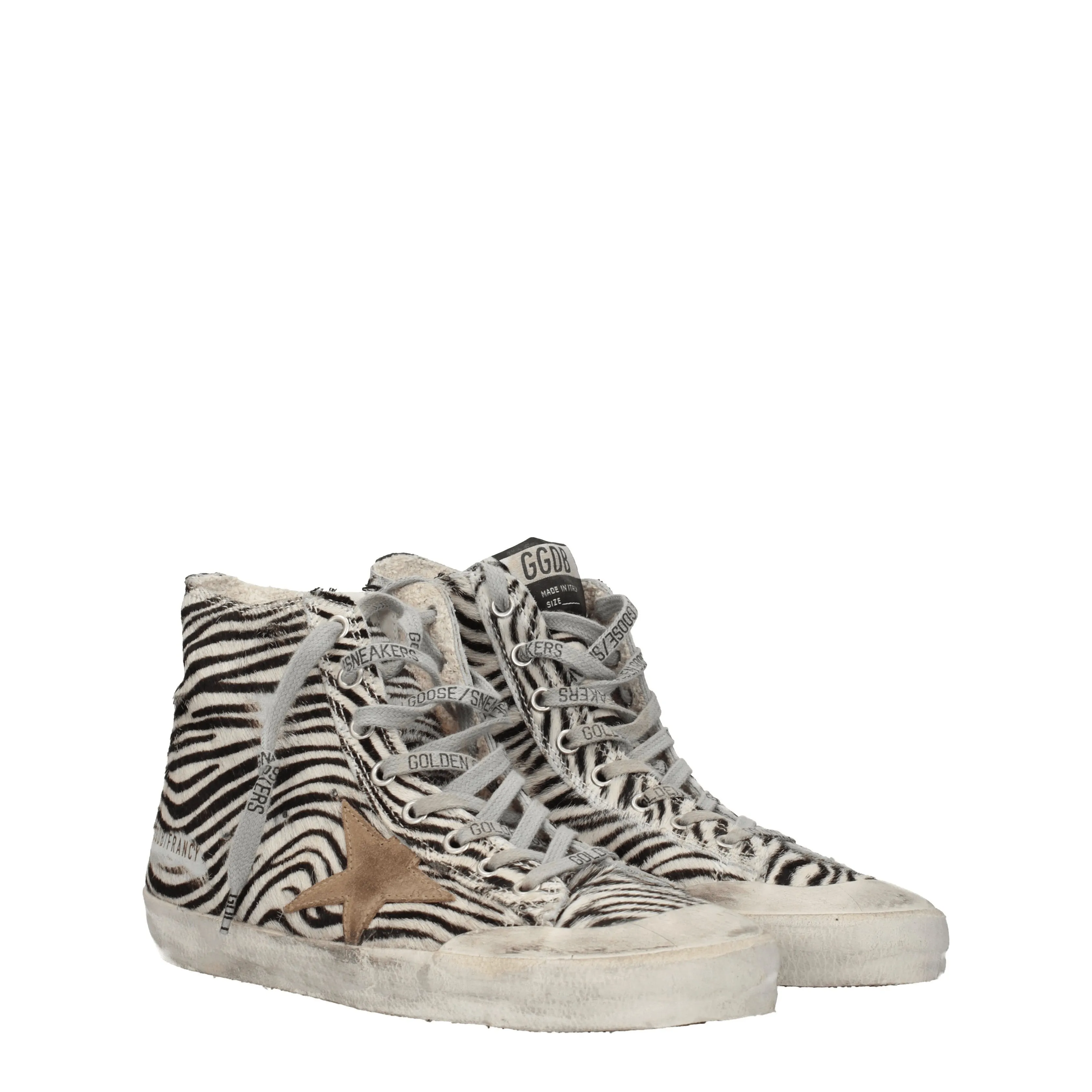 Golden Goose Sneakers Francy Donna Cavallino Bianco/Nero