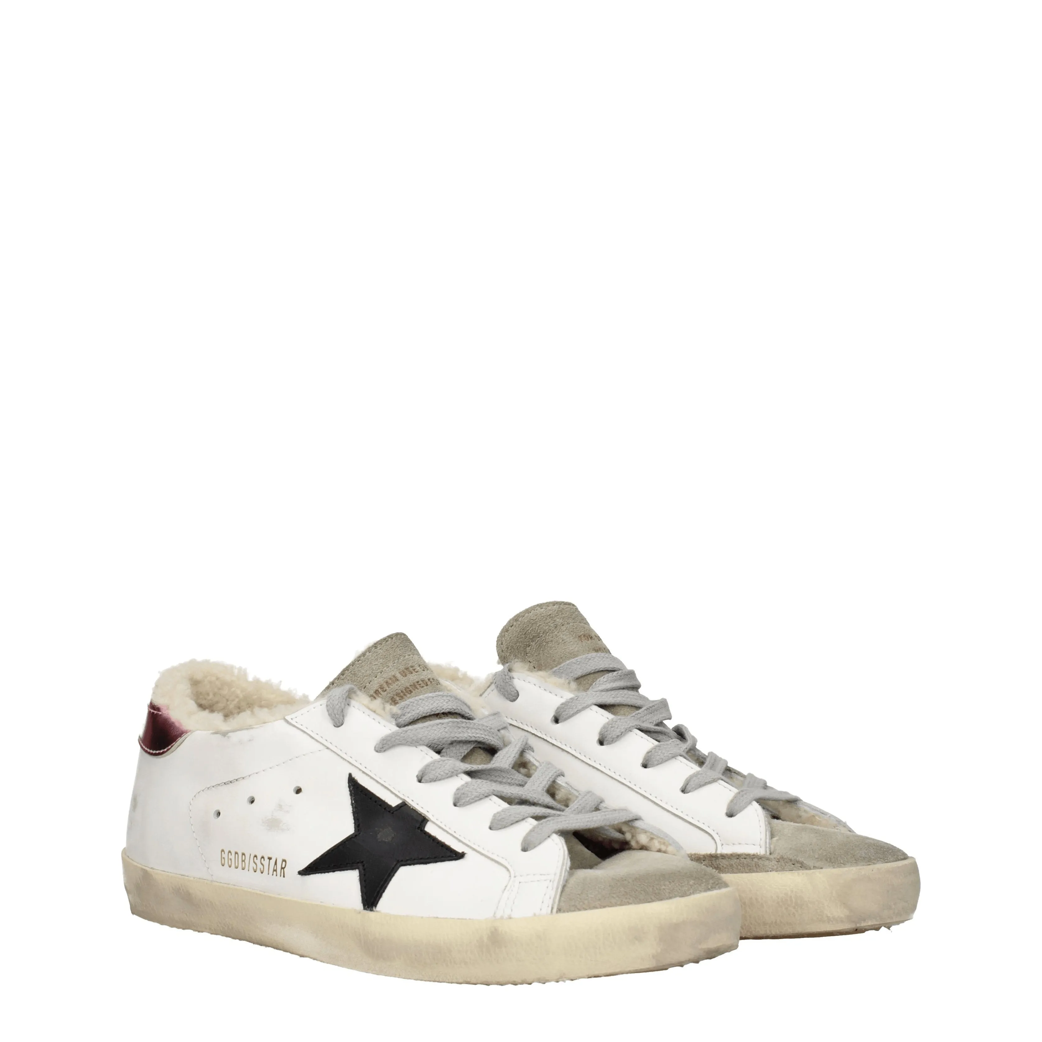 Golden Goose Sneakers Super star Donna Pelle Bianco/Nero