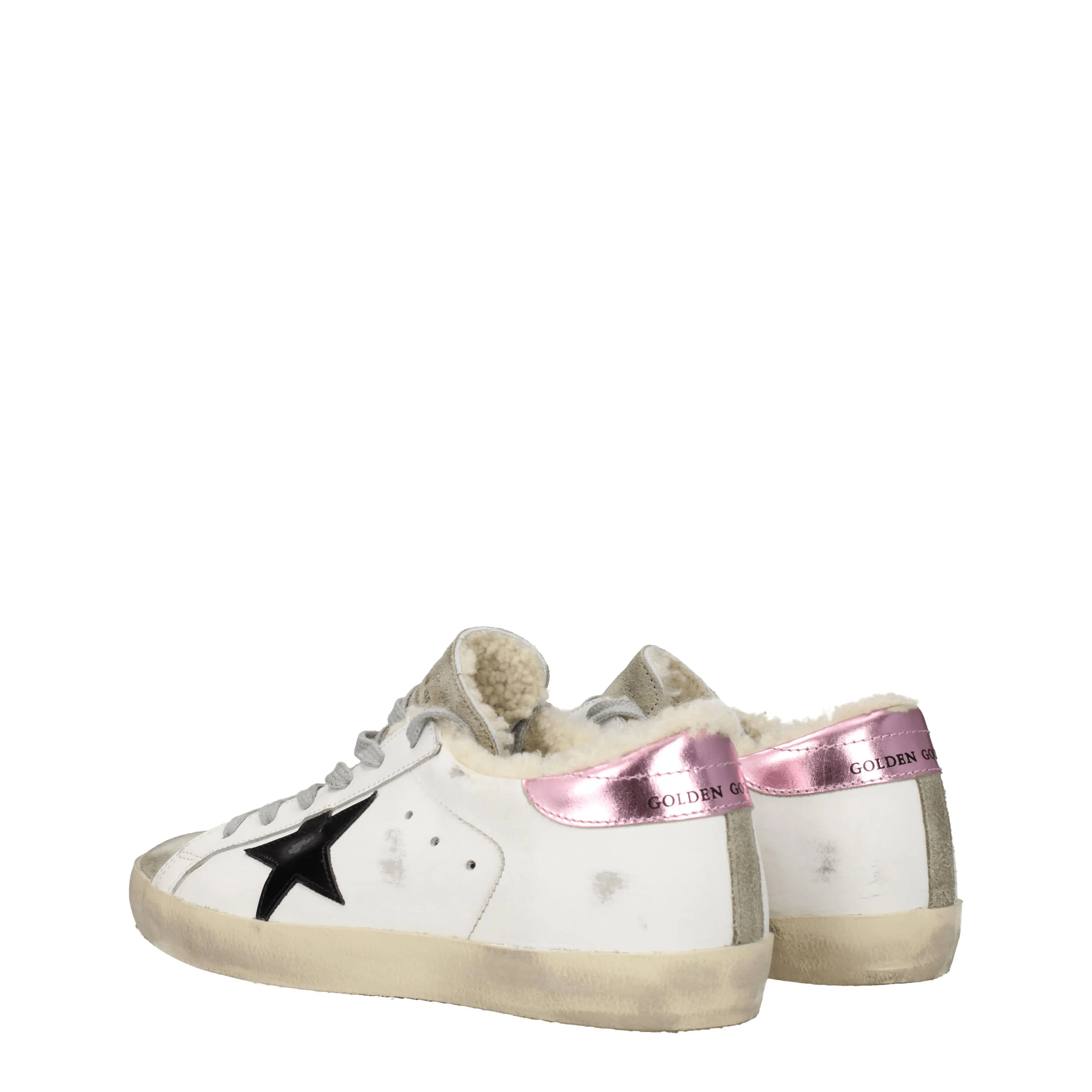 Golden Goose Sneakers Super star Donna Pelle Bianco/Nero