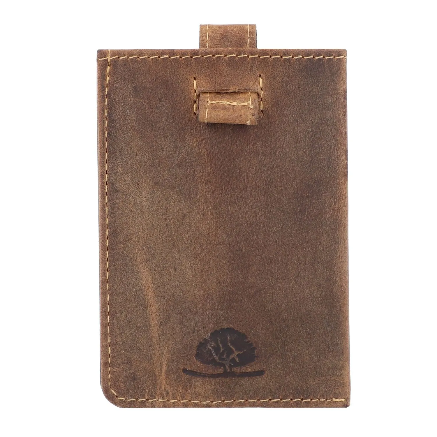Greenburry Porta biglietti da visita vintage RFID in pelle 7 cm