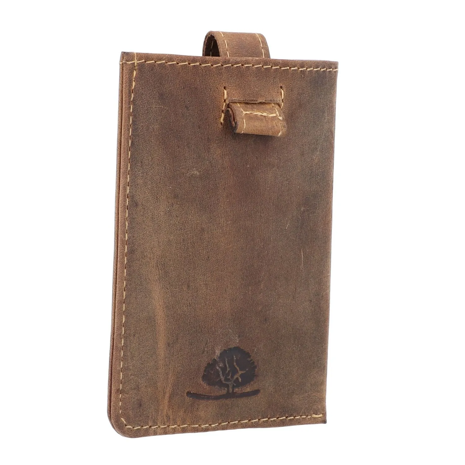 Greenburry Porta biglietti da visita vintage RFID in pelle 7 cm
