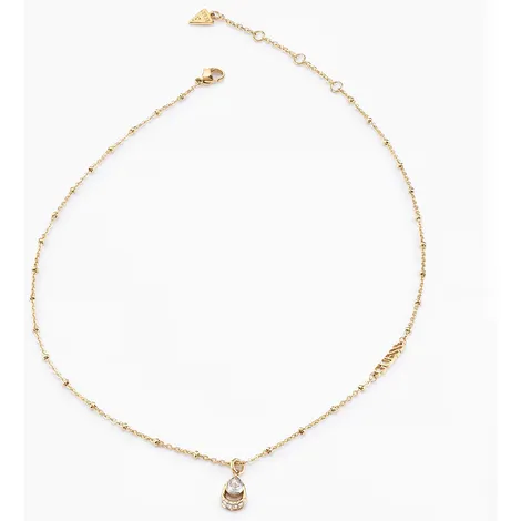 GUESS Collana in acciaio con centrale zirconi Guess 