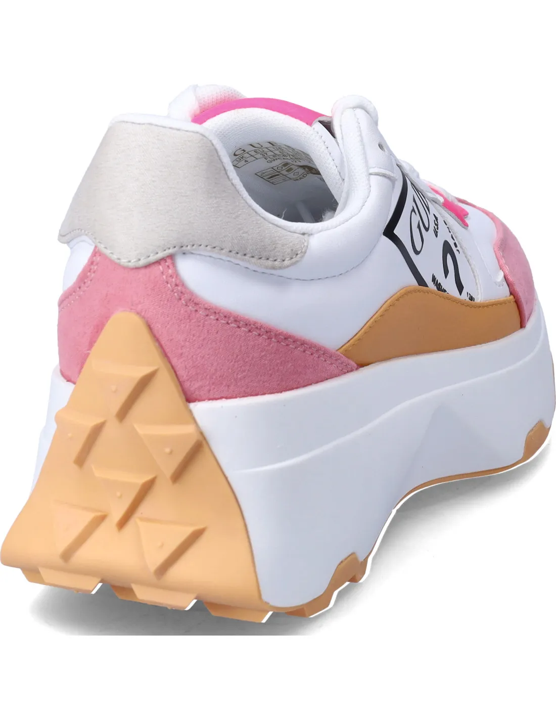 Guess donna sneakers whi-pink