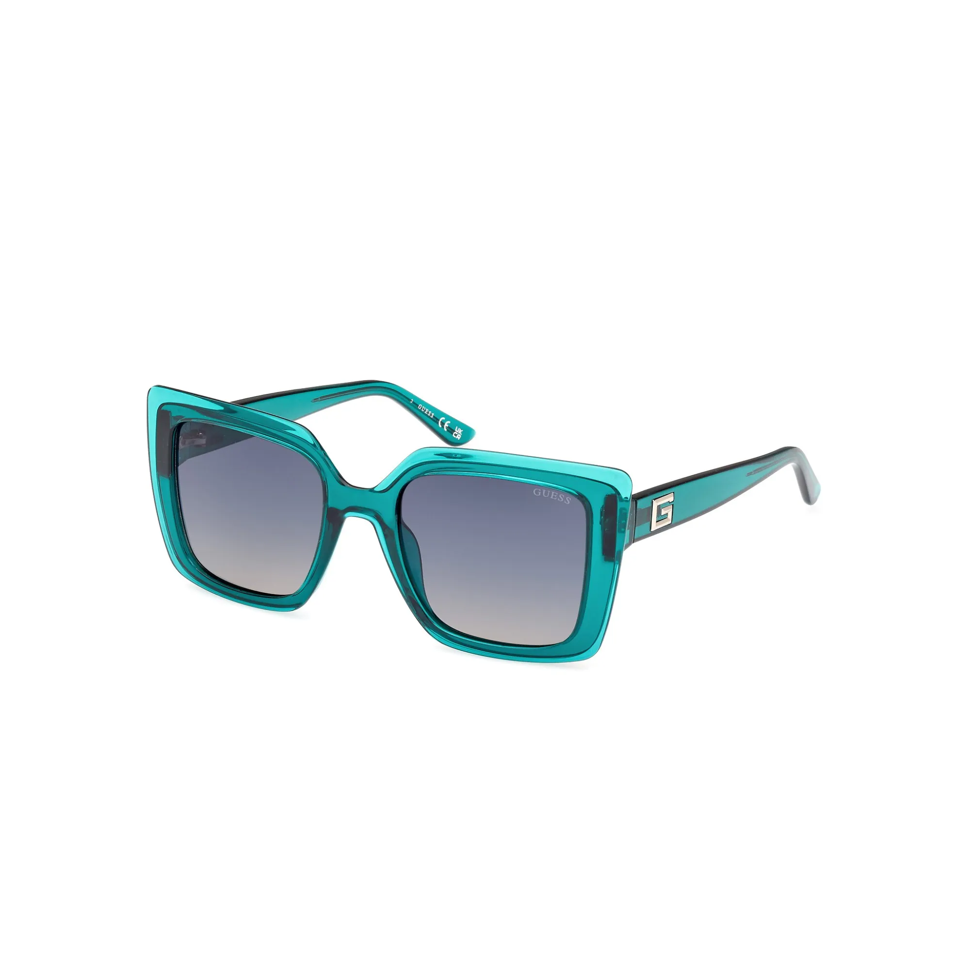   Guess GU 7908 - 96P Verde Scuro Lucido | Occhiale Da Sole Donna 