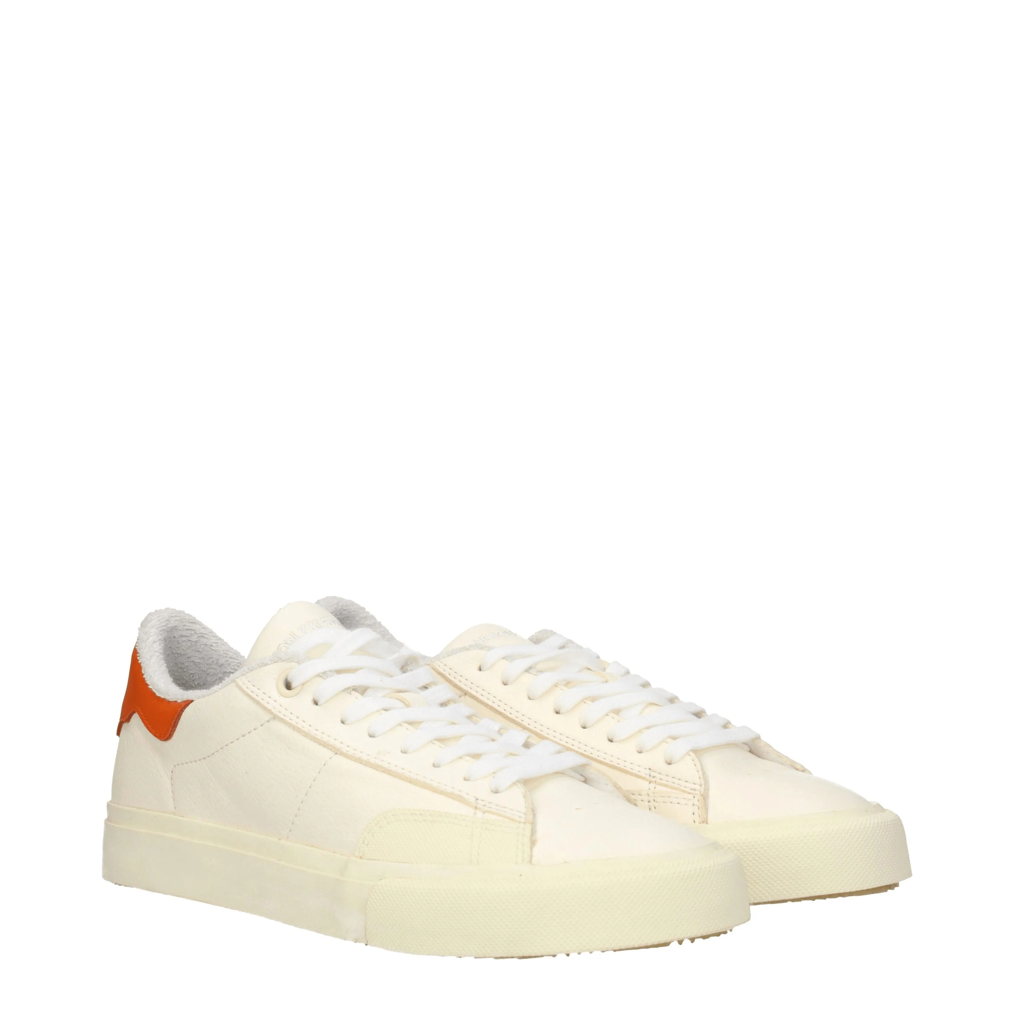 Heron Preston Sneakers Uomo Pelle Beige/Arancione