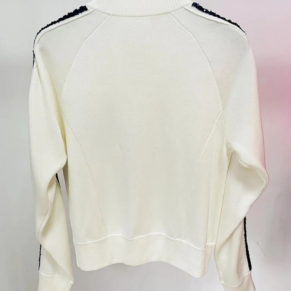 High Street Newest Fashion 2023 Spring Designer Jacket Giacca da baseball da donna con colletto alla coreana ricamato con paille