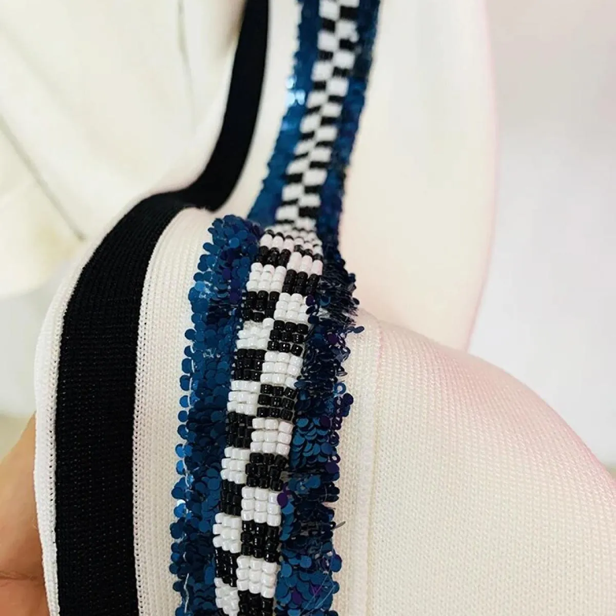 High Street Newest Fashion 2023 Spring Designer Jacket Giacca da baseball da donna con colletto alla coreana ricamato con paille
