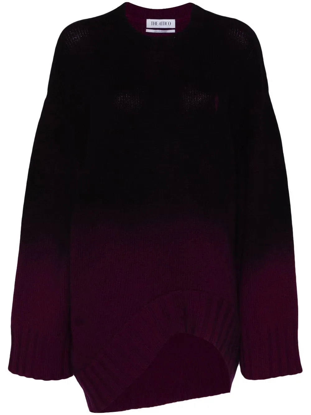 Il maglione lungo Attico con effetto ombreggiato