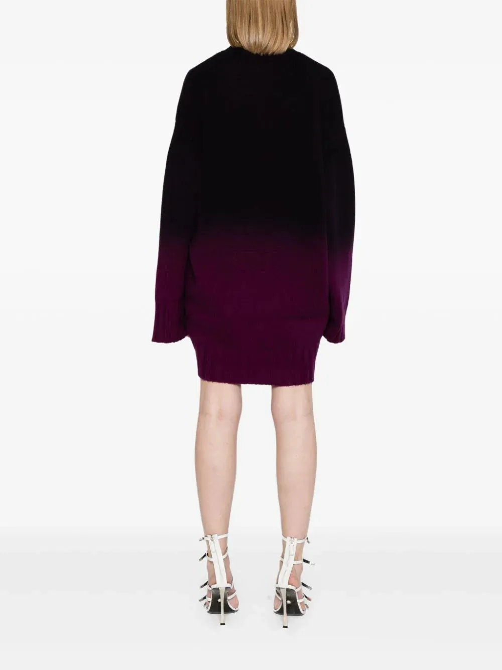 Il maglione lungo Attico con effetto ombreggiato
