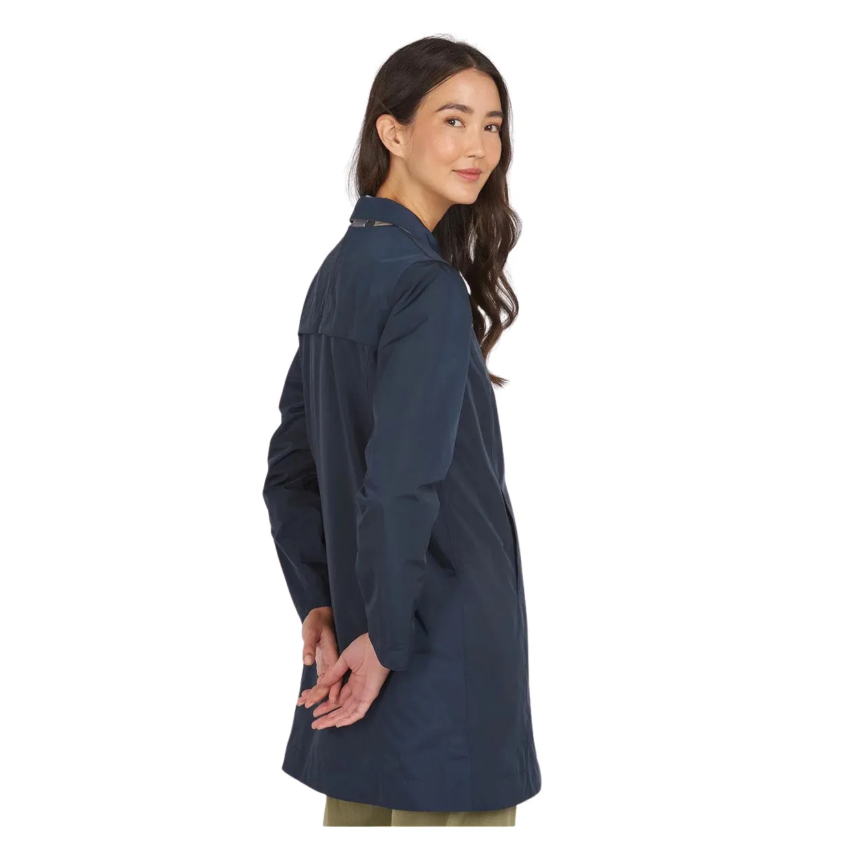 Impermeabile Donna Barbour Babbity Blu Navy