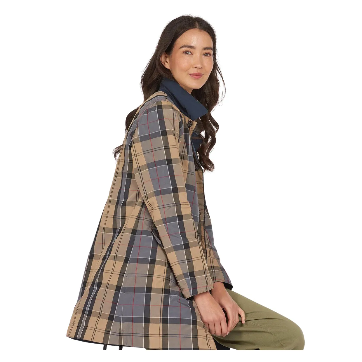 Impermeabile Donna Barbour Babbity Blu Navy
