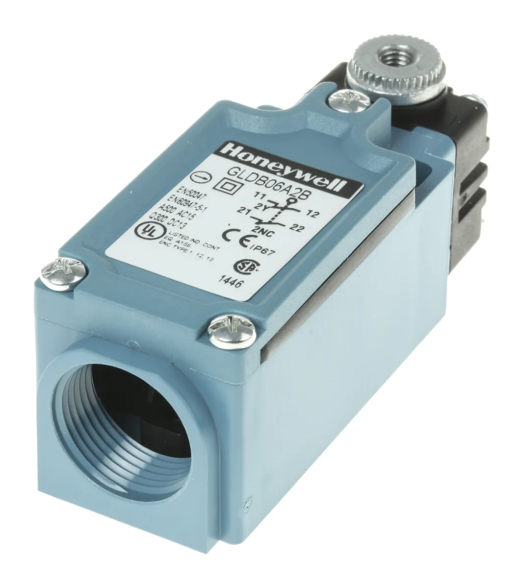 Interruttore di fine corsa Honeywell, Leva con rotella regolabile, 2NC, 300V, 10A, IP66
