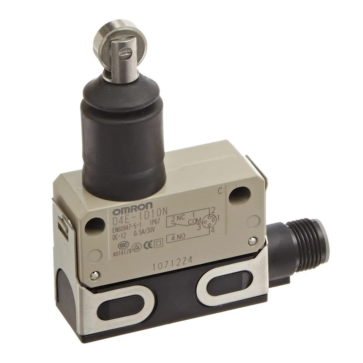 Interruttore di fine corsa Omron, Tasto a rotella, 1A, IP67
