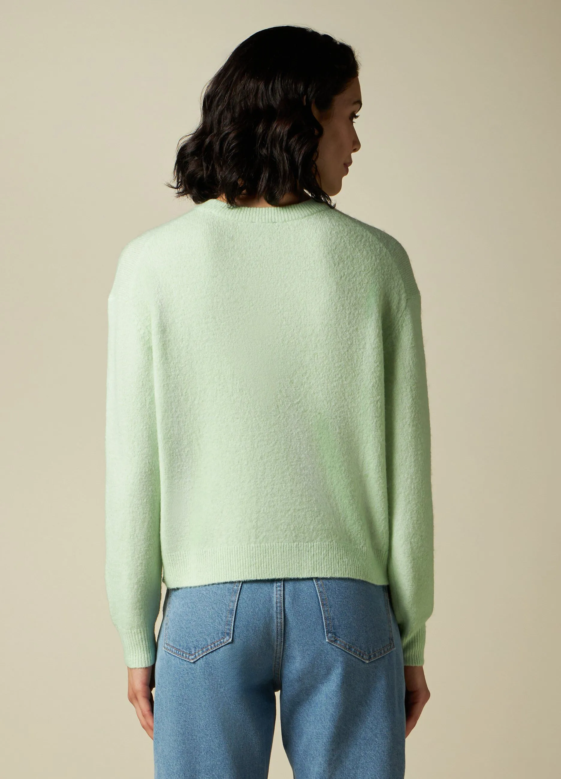 IWIE  Girocollo tricot in misto lana donna