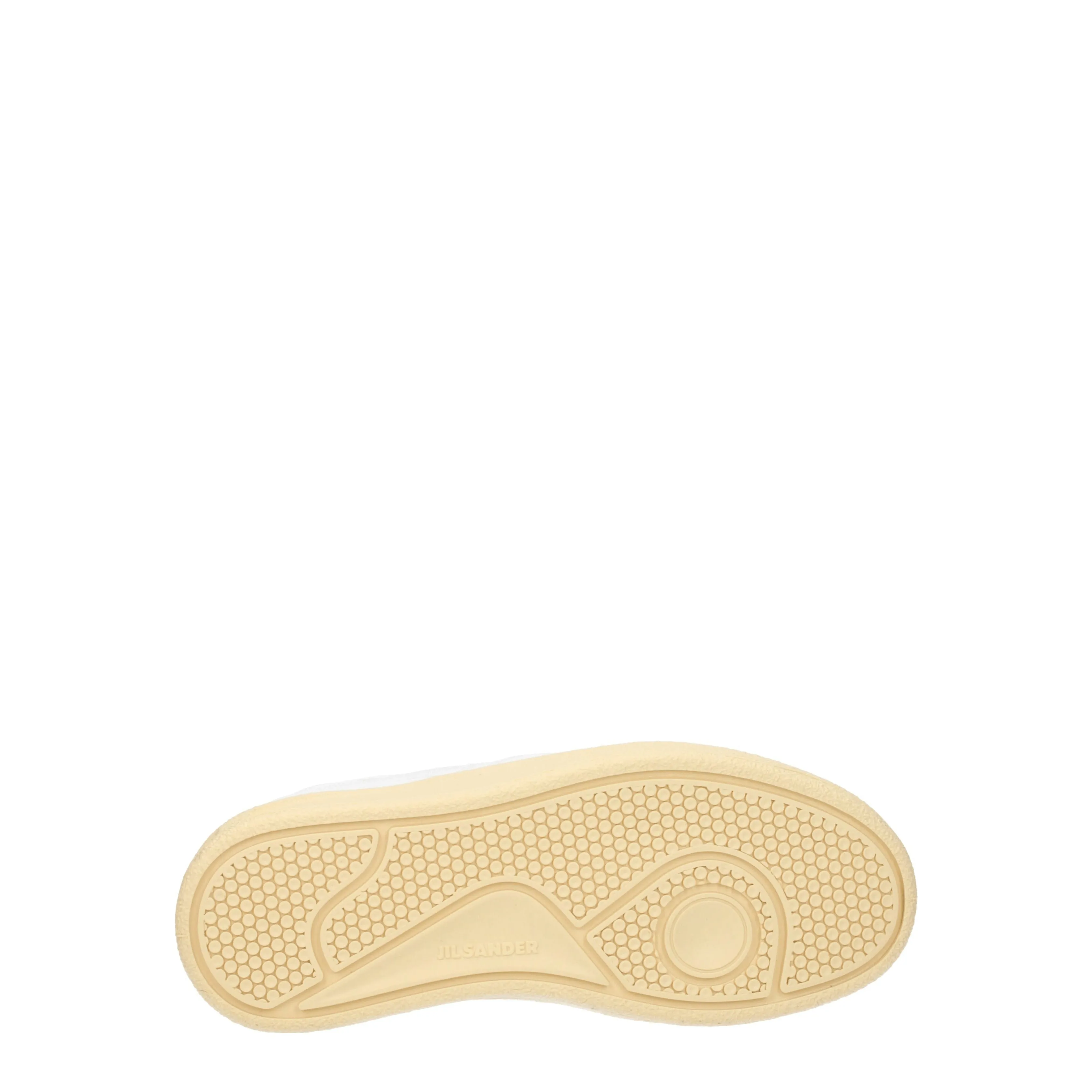 Jil Sander Sneakers Donna Pelle Bianco/Ecru
