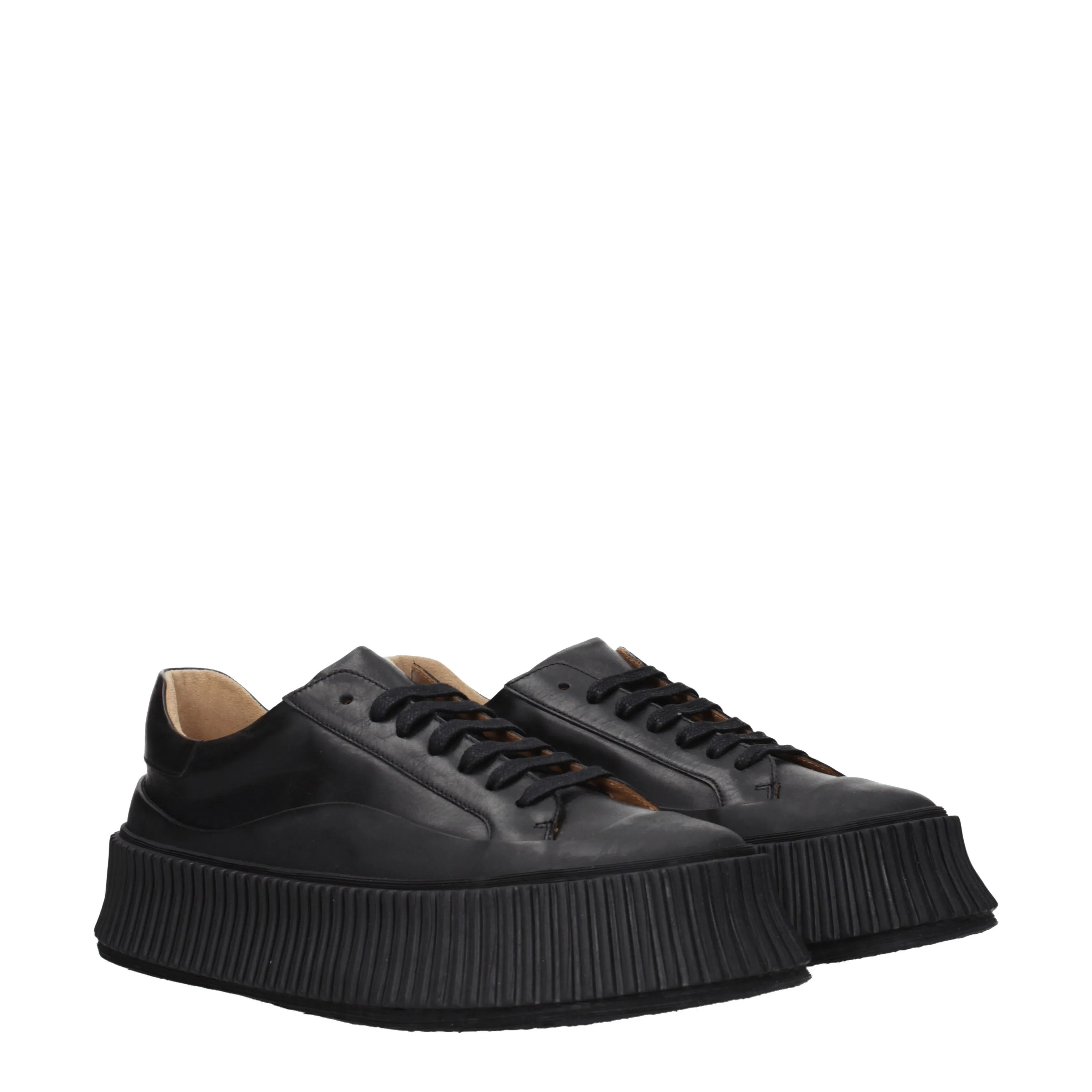 Jil Sander Sneakers Donna Pelle Nero