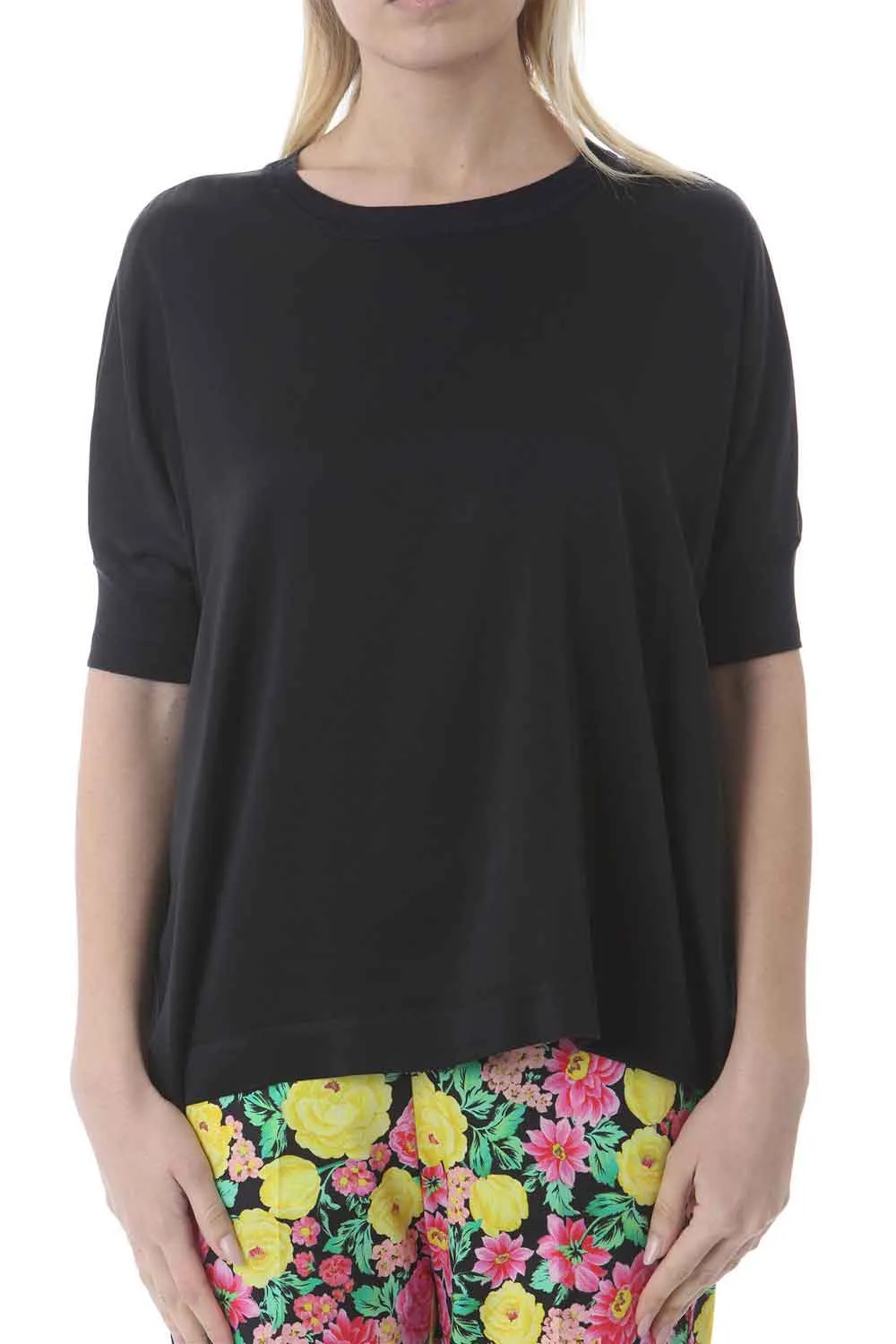JUCCA Blusa in seta girocollo