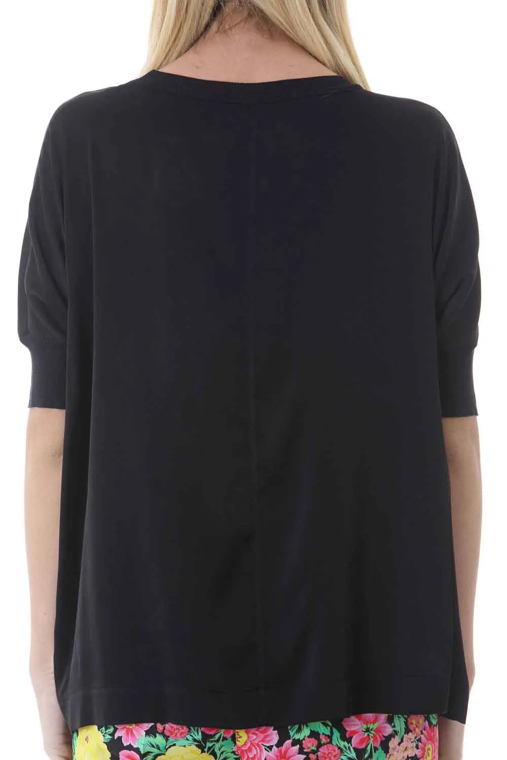 JUCCA Blusa in seta girocollo