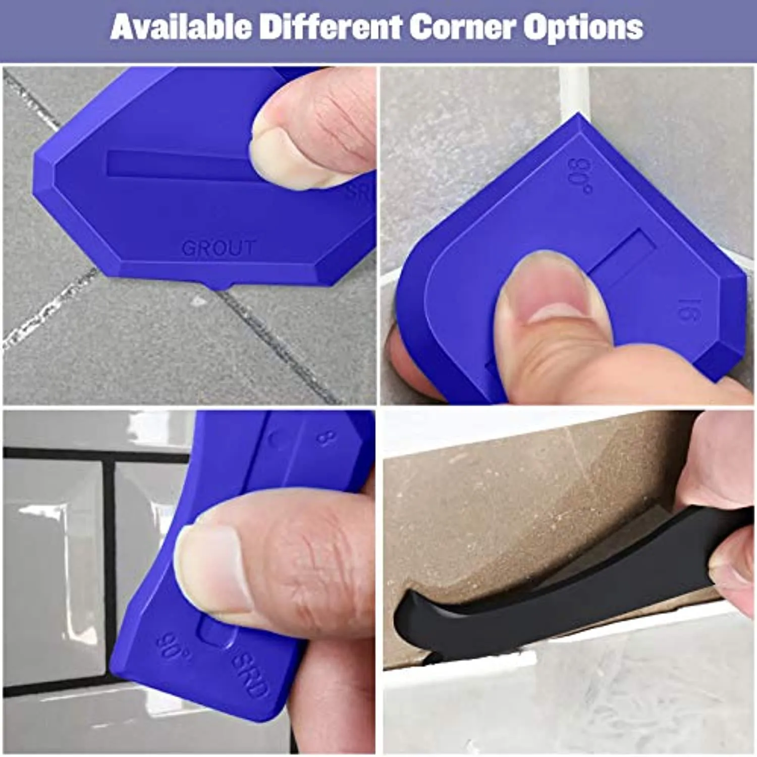 Lanpard Strumento per Calafataggio in Silicone da 15 Pezzi, Kit di Raschietto in Silicone con Spatole Silicone Sigillante 5 in 1