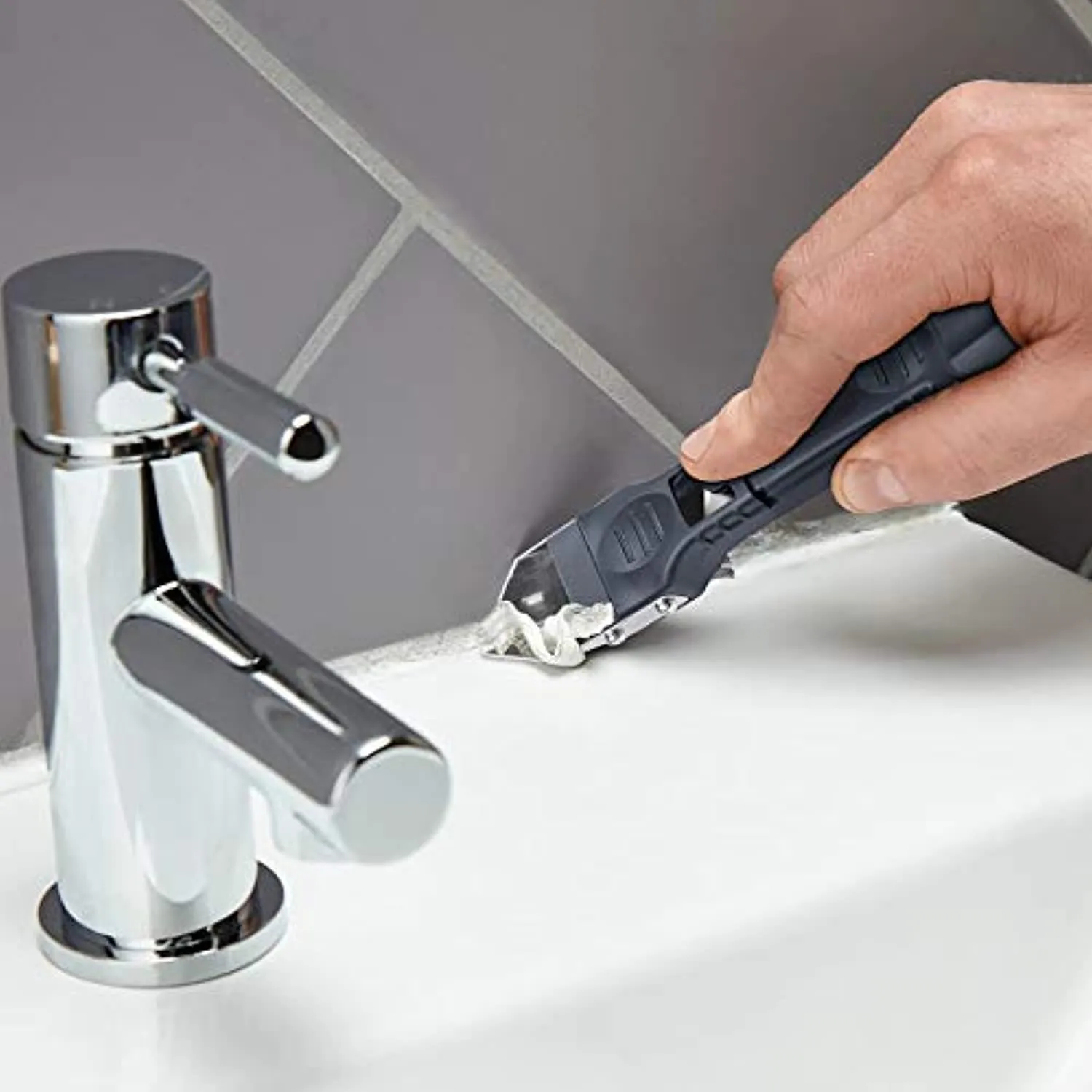 Lanpard Strumento per Calafataggio in Silicone da 15 Pezzi, Kit di Raschietto in Silicone con Spatole Silicone Sigillante 5 in 1
