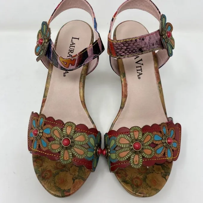 Laura Vita Sandalo multicolor tacco 9cm