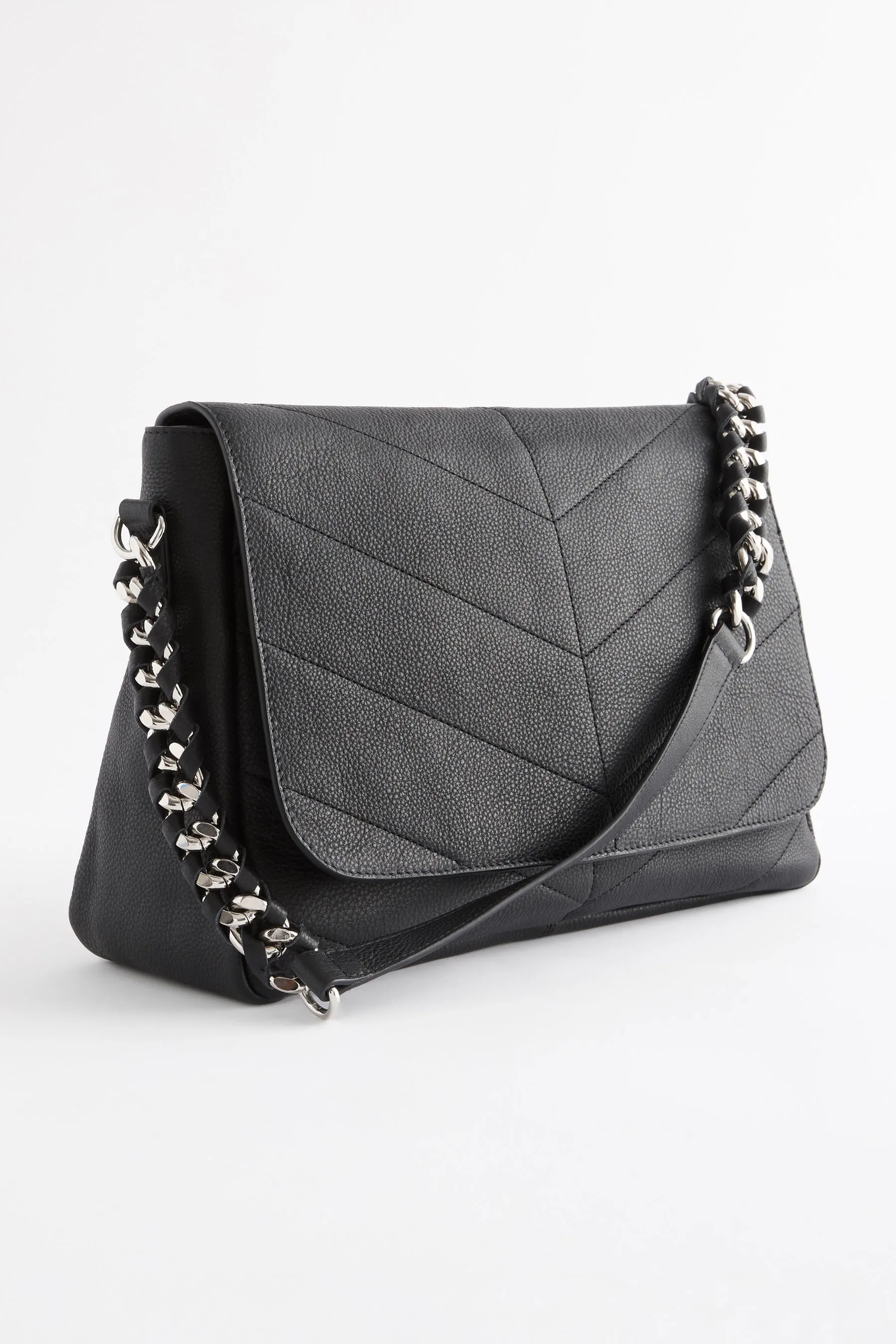Leather Quilted Shoulder Bag    