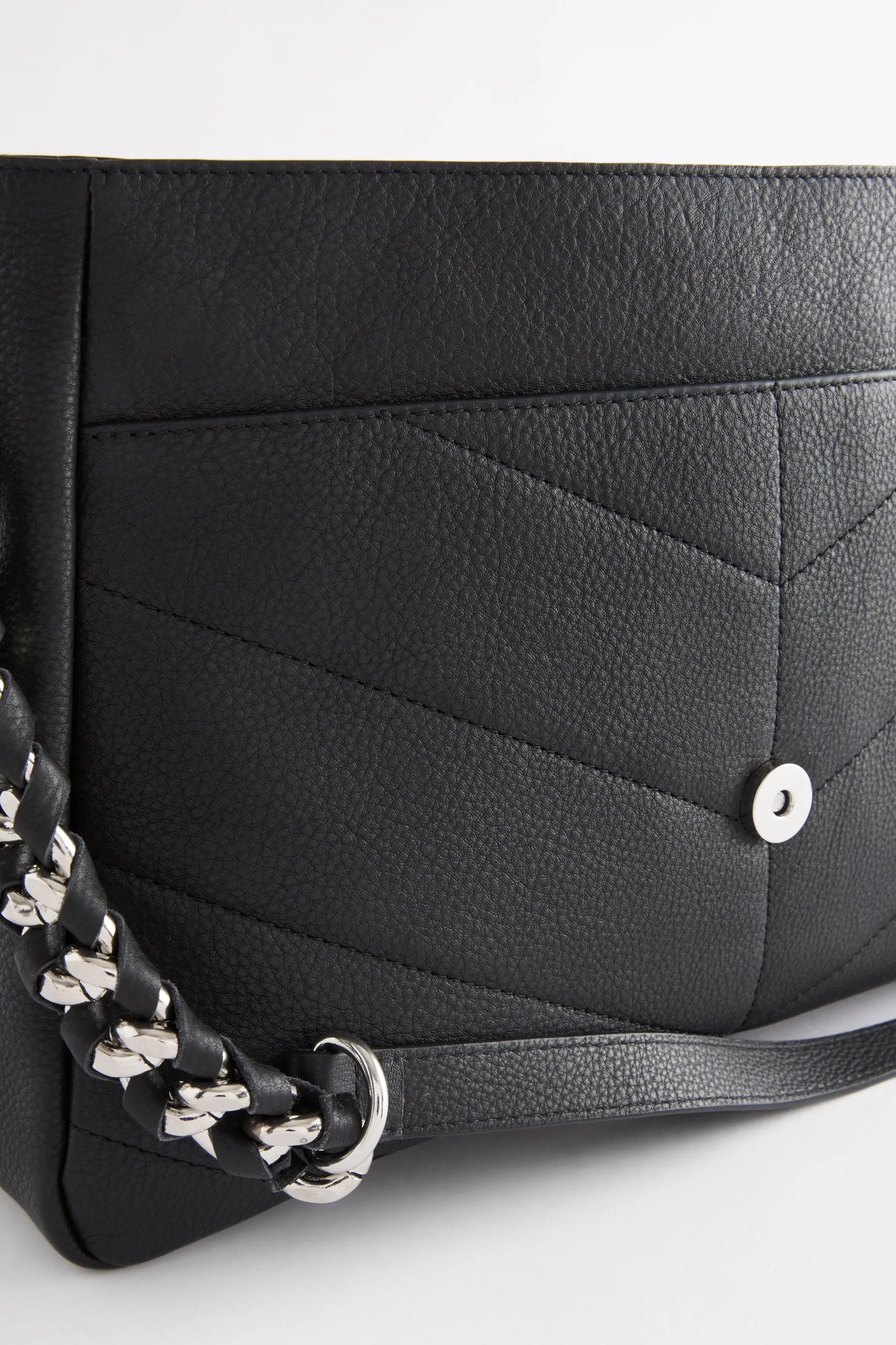 Leather Quilted Shoulder Bag    