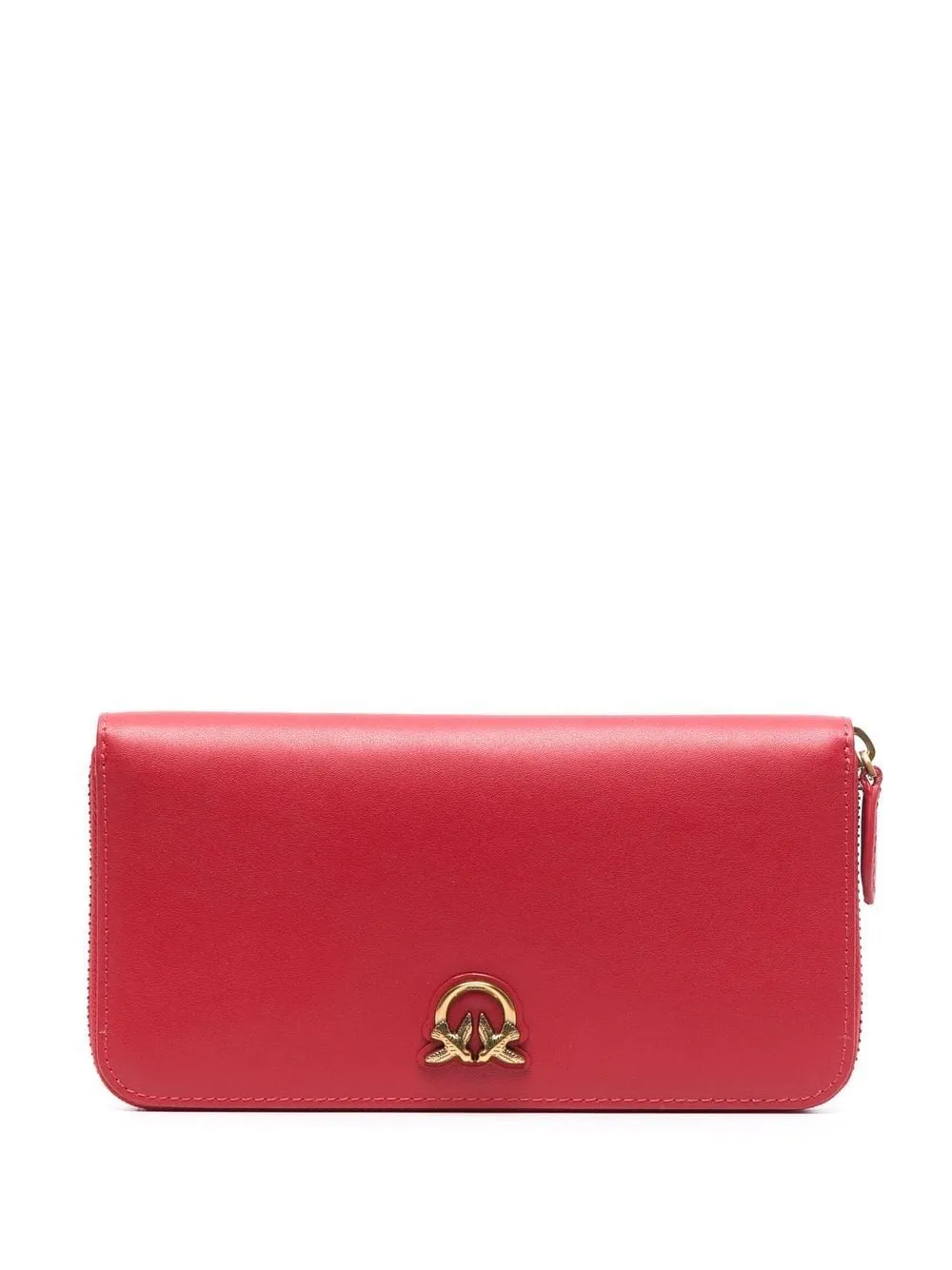 Leather Wallet with Pinko Logo / Red