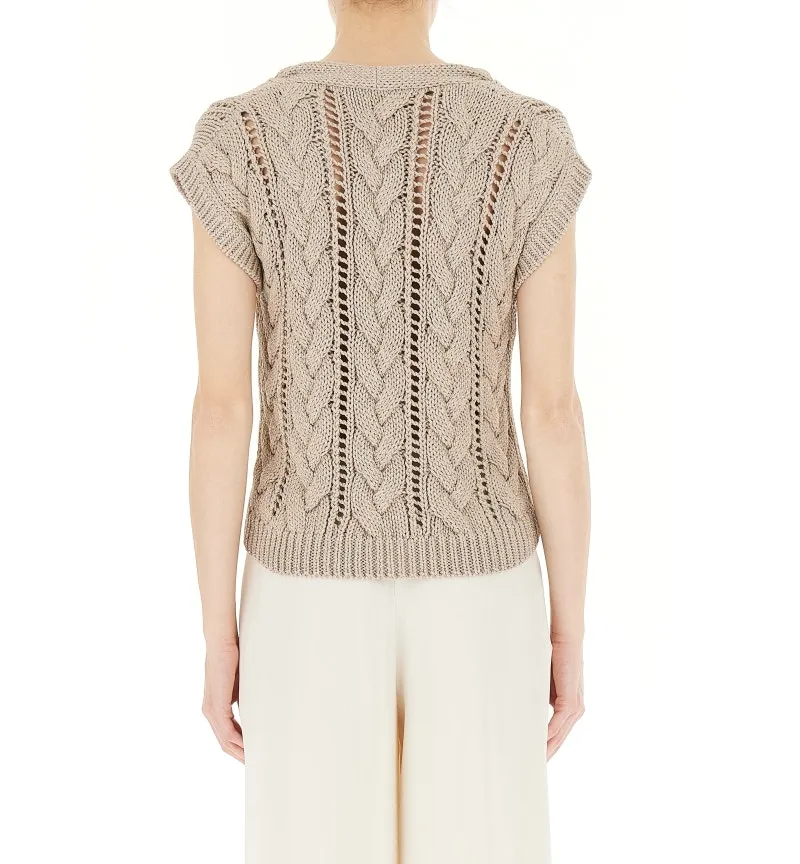 Maglia con trecce