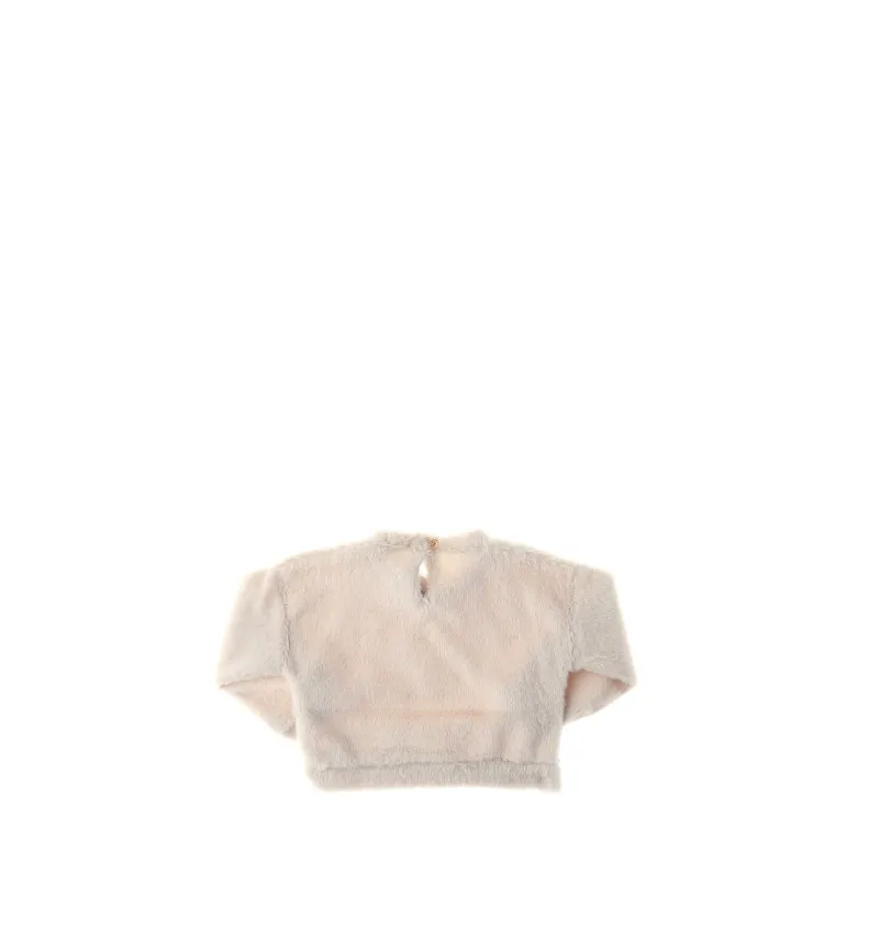 Maglia tessuto peluche