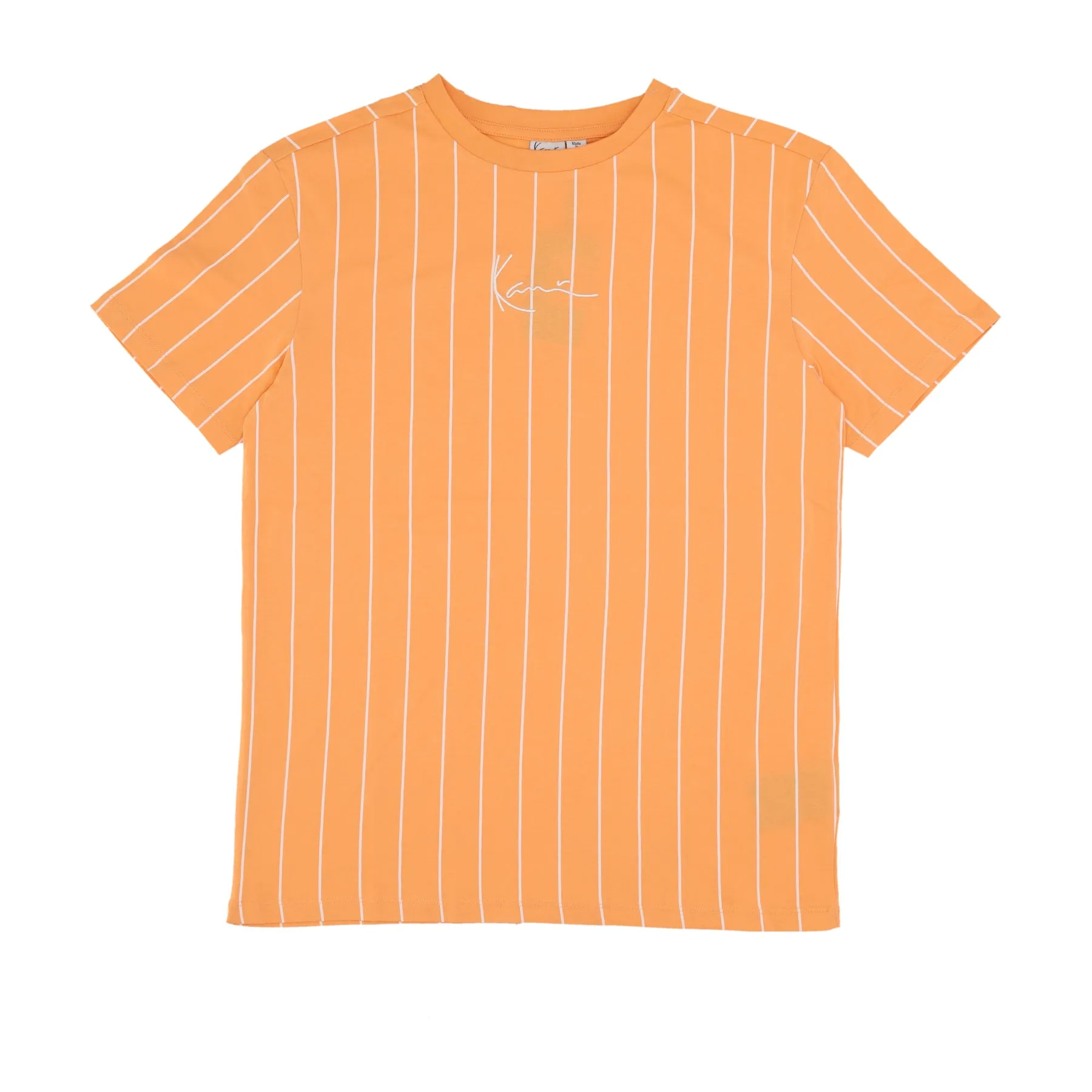 Maglietta Donna W Pinstripe Os Tee Orange/off White