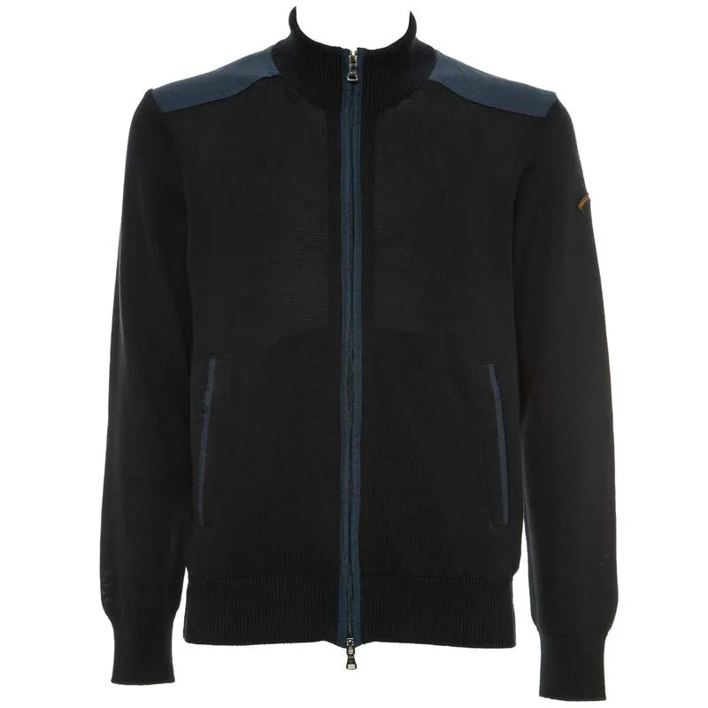 Maglione in fresco cotone con zip 