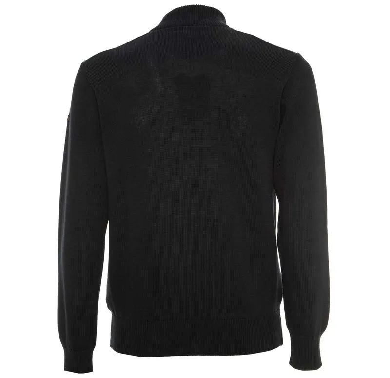 Maglione in fresco cotone con zip 