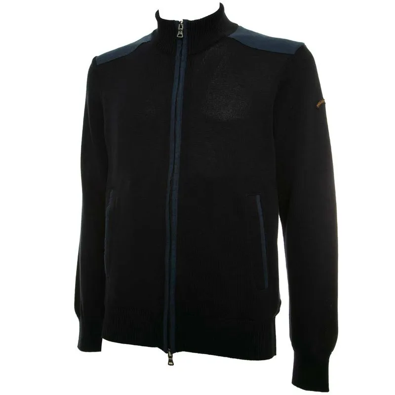 Maglione in fresco cotone con zip 
