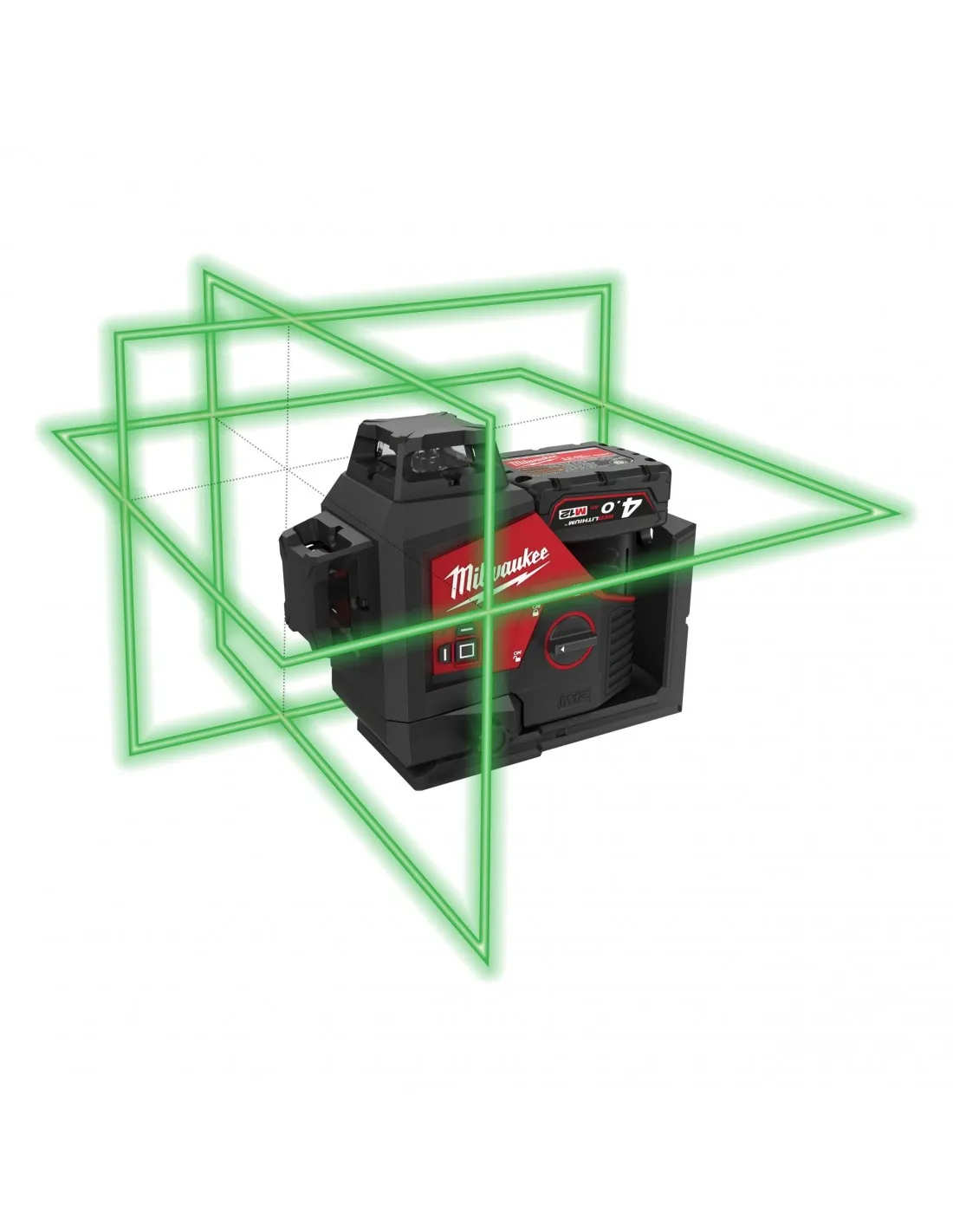 Milwaukee Laser Verde M12™ a 3 linee 360° M12 3PL-401C