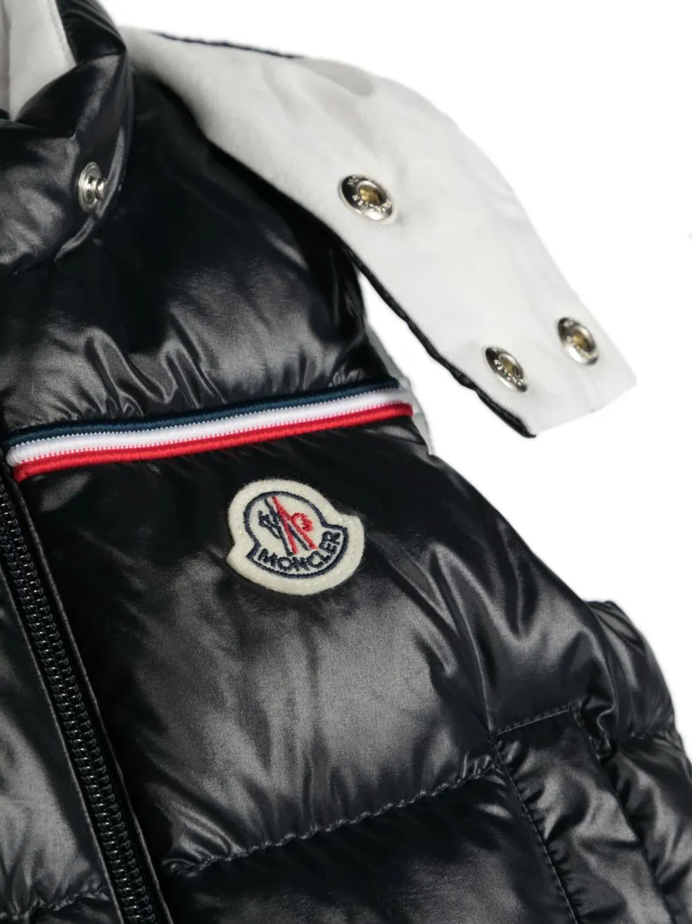 MONCLER KIDS piumino smanicato Peter in nylon lucido