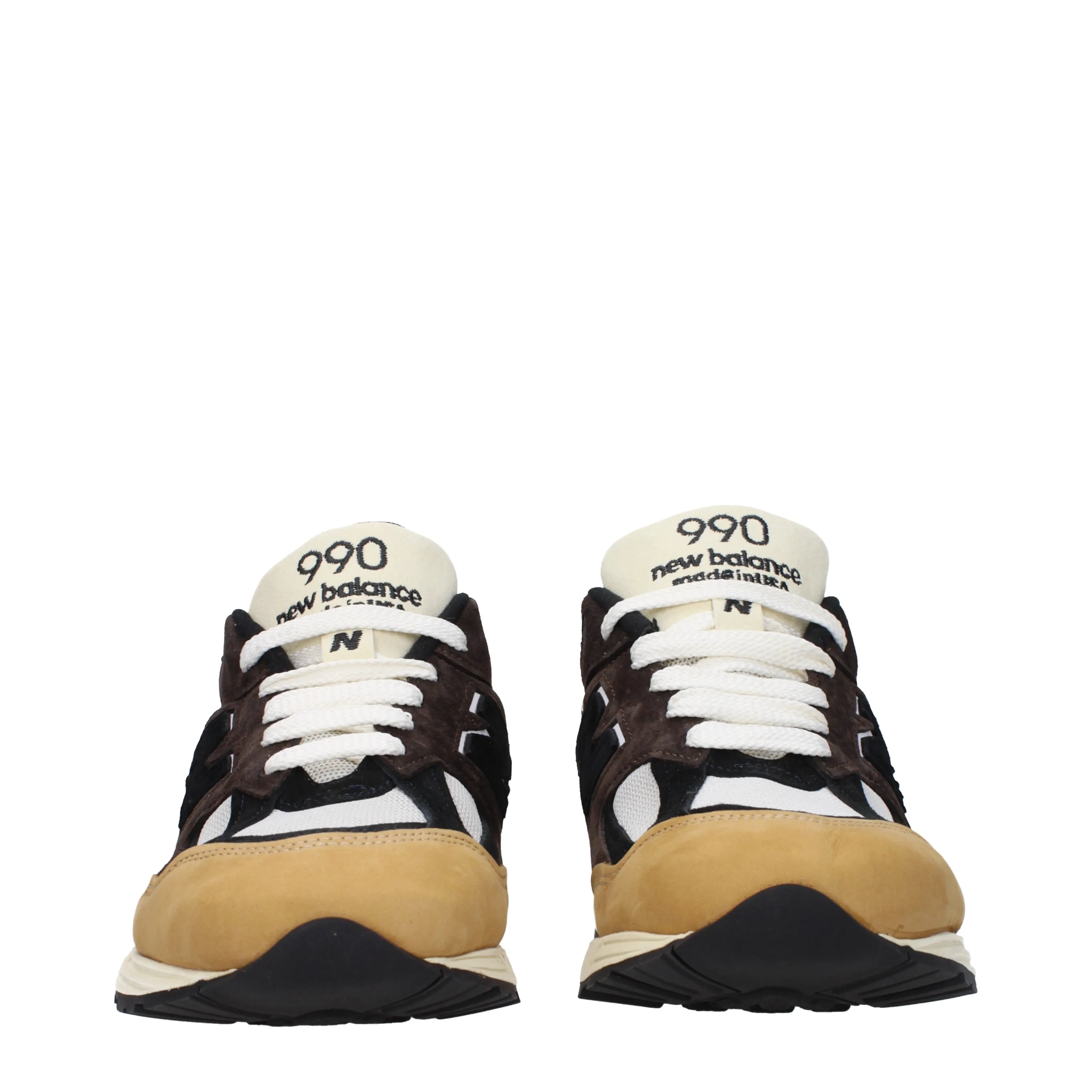 New Balance Sneakers 990 Uomo Tessuto Bianco/Tan