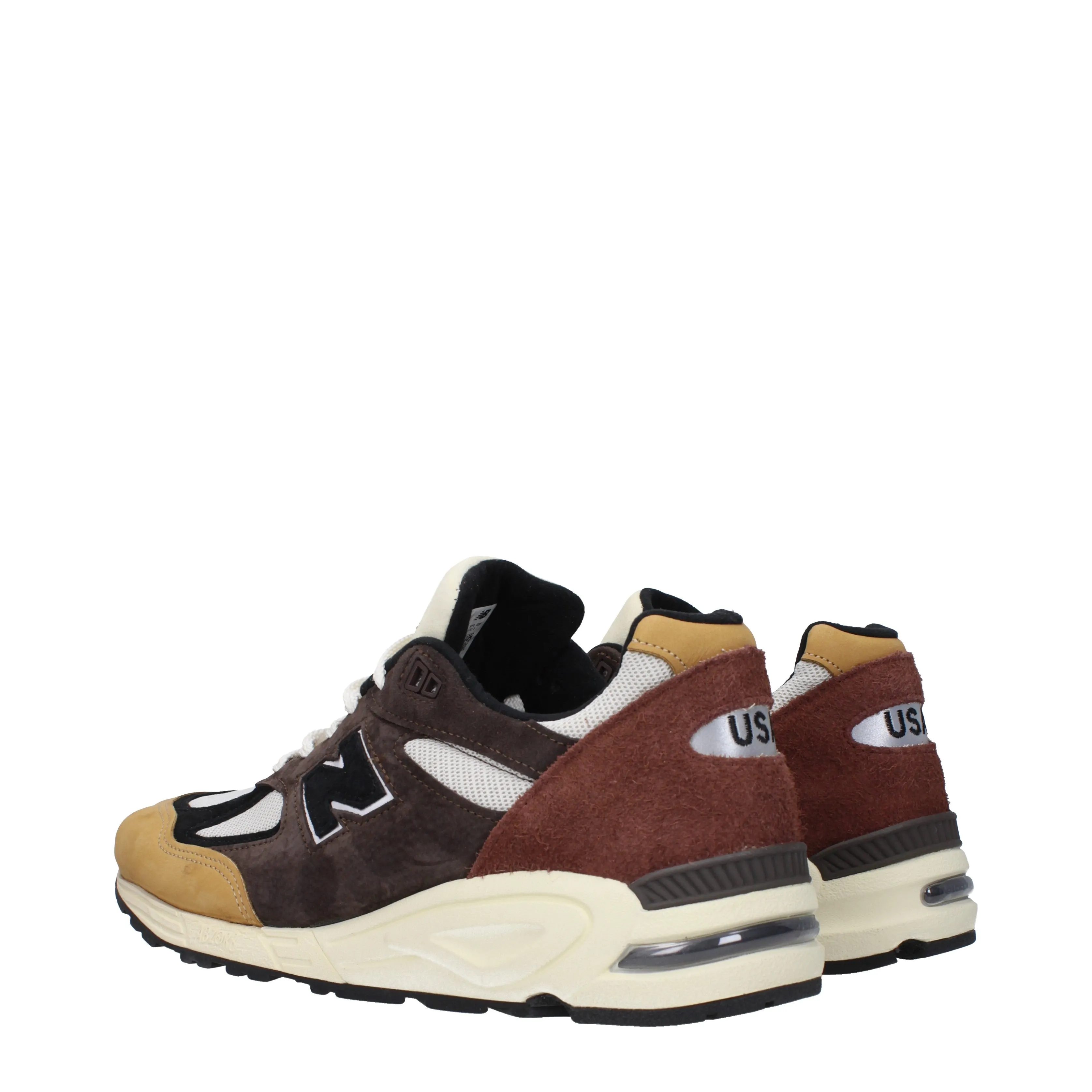 New Balance Sneakers 990 Uomo Tessuto Bianco/Tan