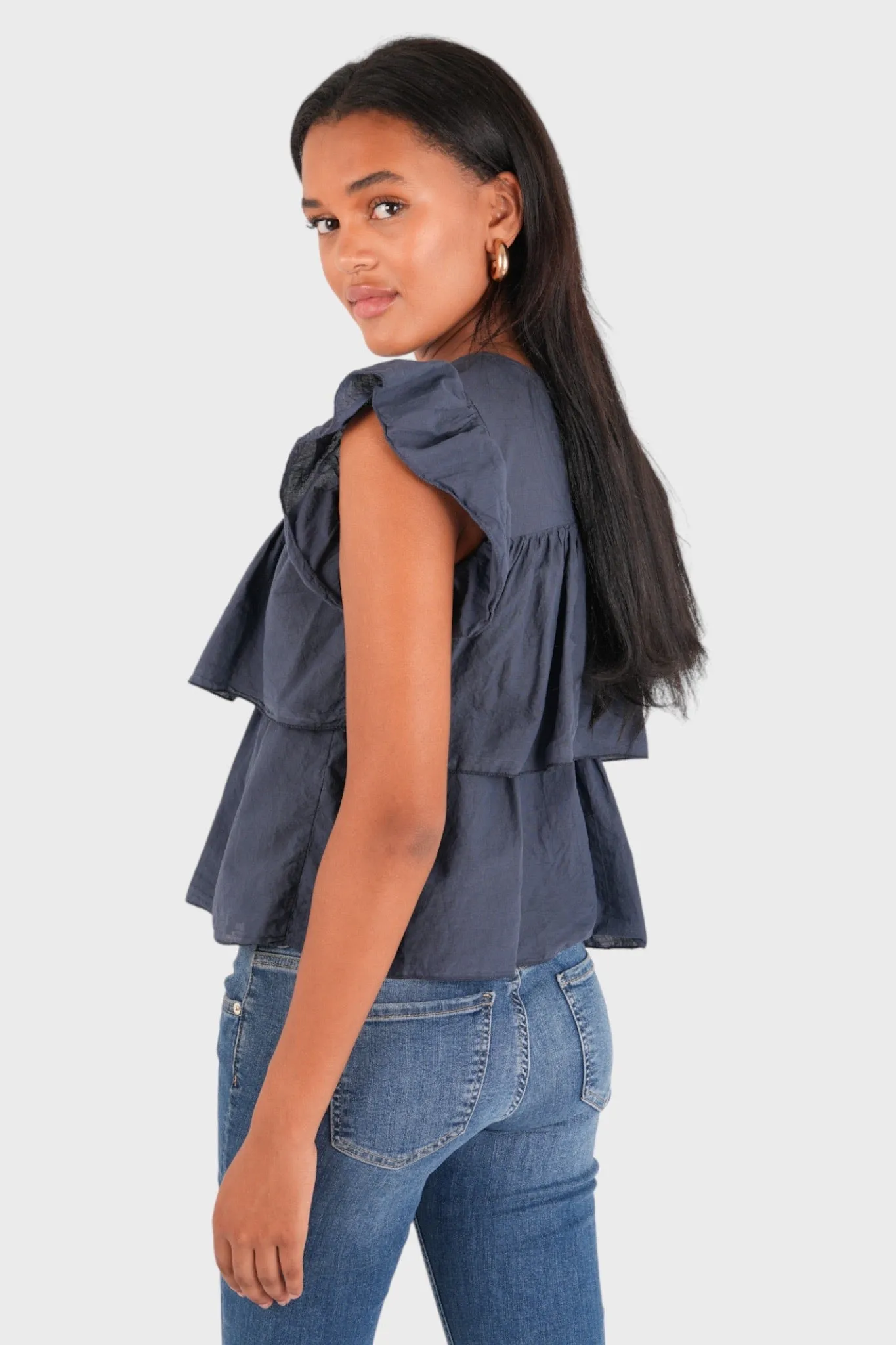 Nova blouse navy