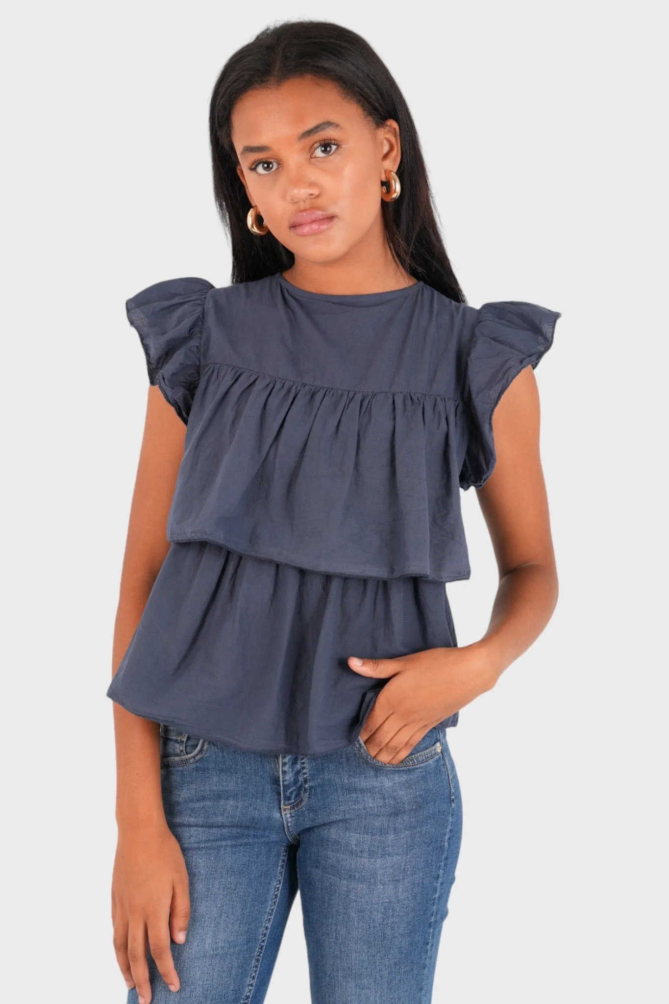 Nova blouse navy