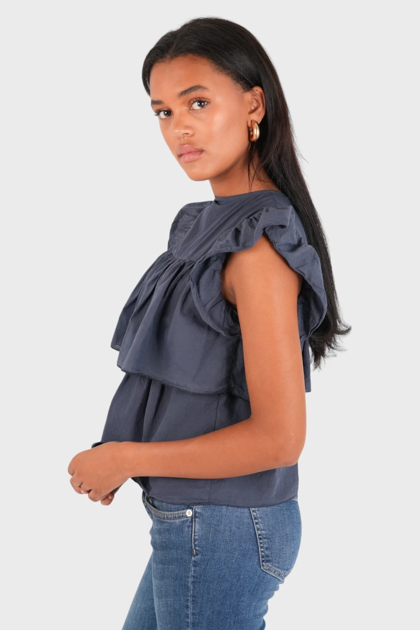 Nova blouse navy
