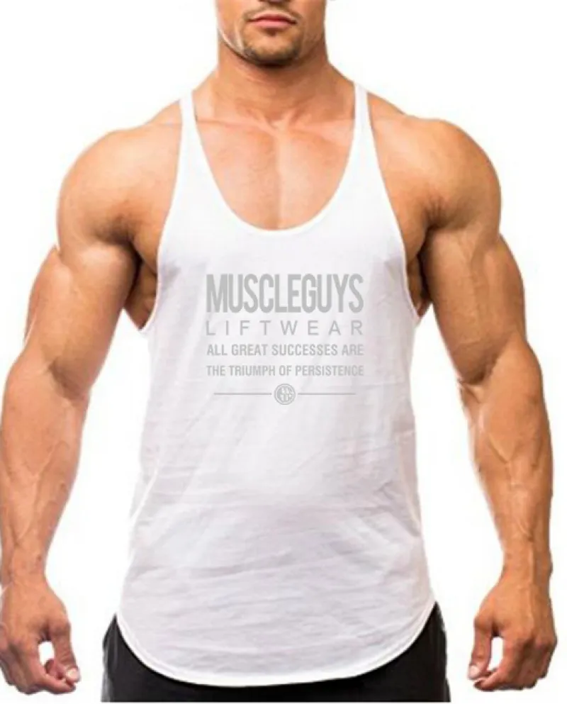 Nuovi uomini Bodybuilding Canotte Palestre Allenamento fitness Camicia senza maniche Uomo Casual Solid Muscle Vest Maschile Pale