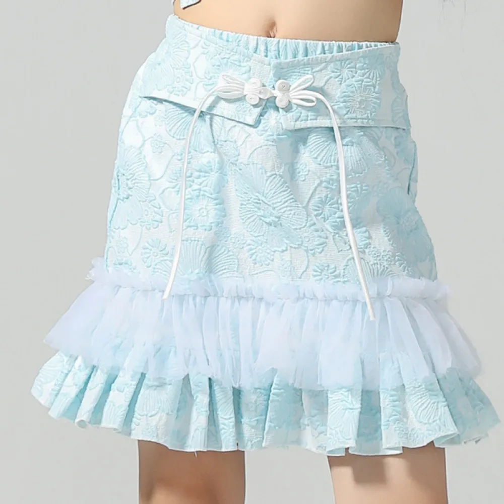 Nuovo costume da ballo cinese, costume da ballo jazz alla moda, costume da spettacolo jazz per bambini, gatto in stile cinese da