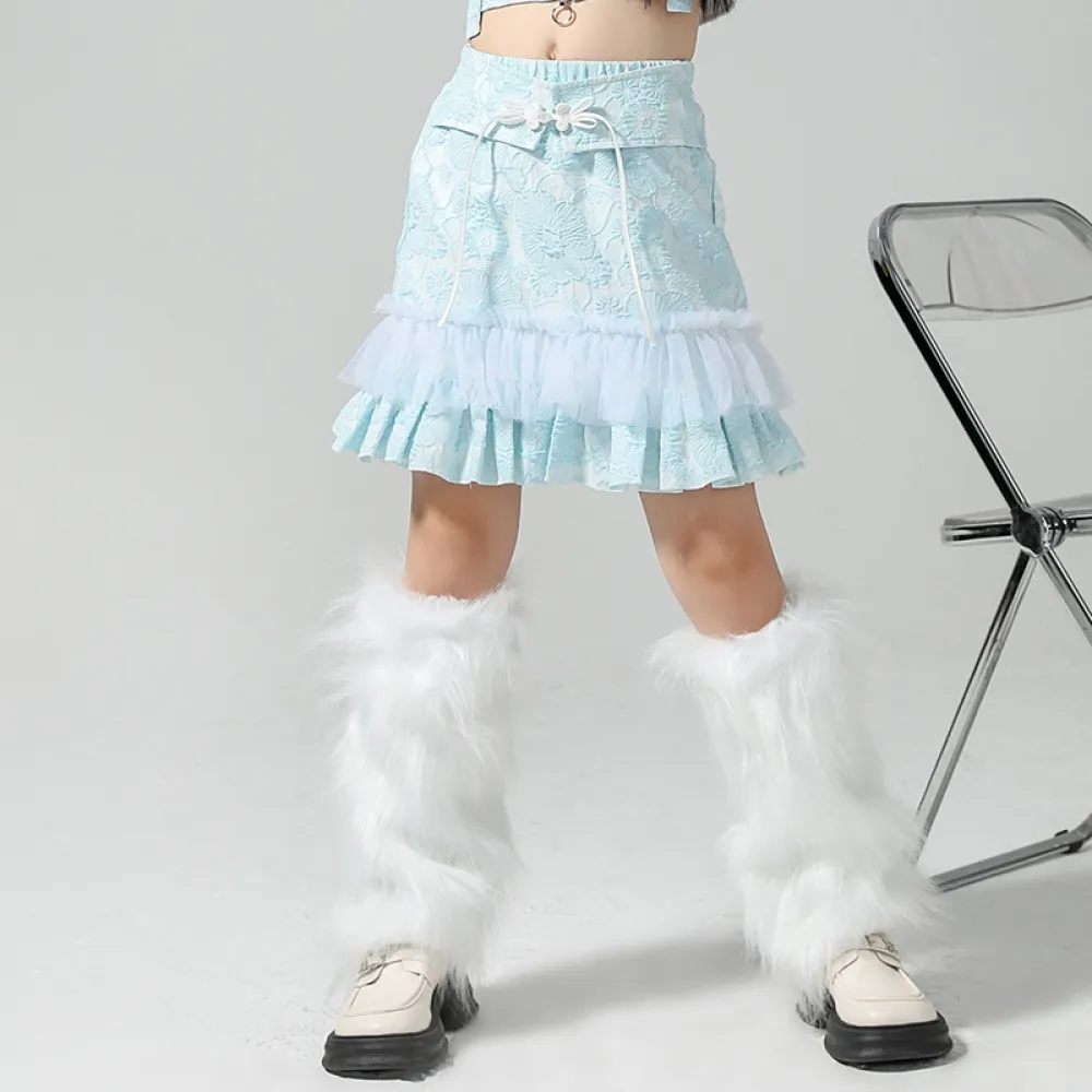 Nuovo costume da ballo cinese, costume da ballo jazz alla moda, costume da spettacolo jazz per bambini, gatto in stile cinese da