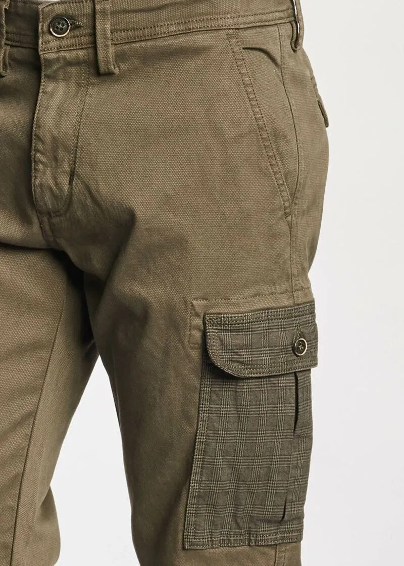 Pantaloni chino cargo slim fit