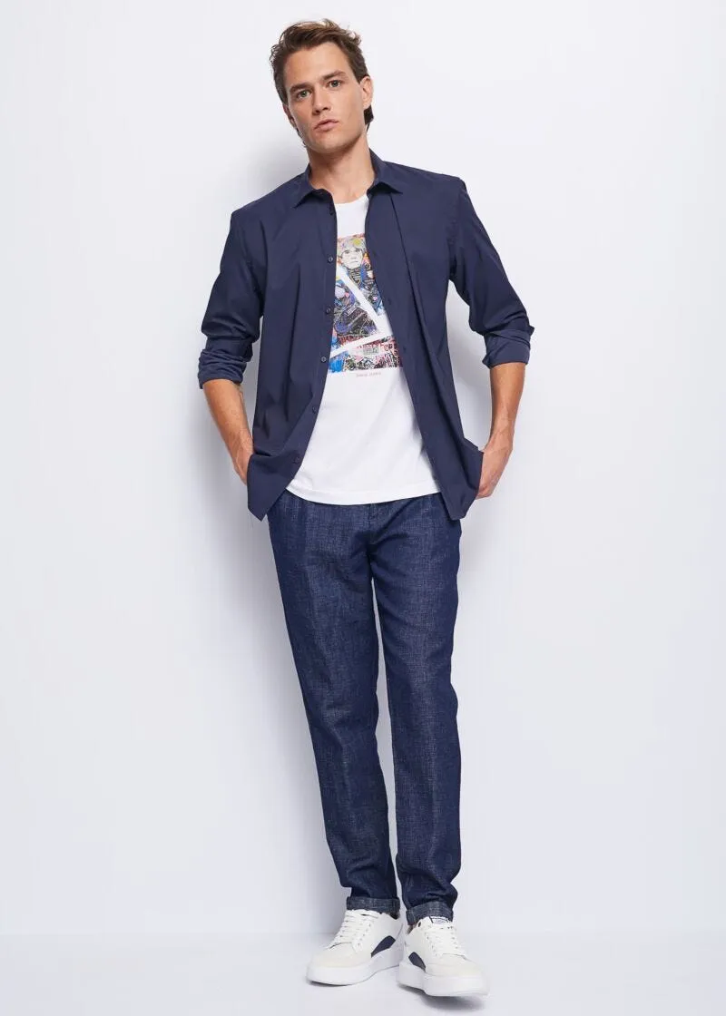 Pantaloni chino cropped