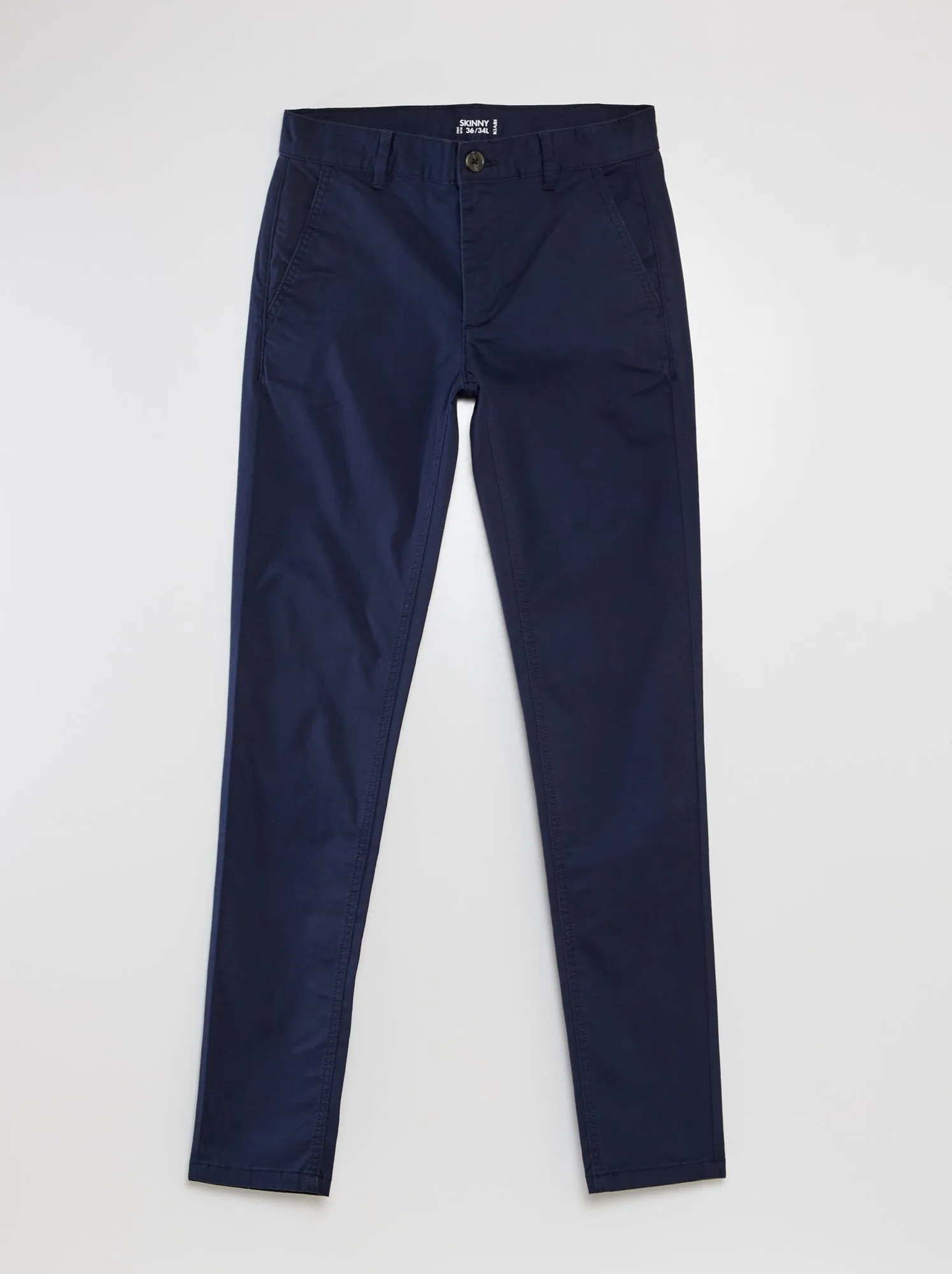 Pantaloni chino skinny L34 - blu