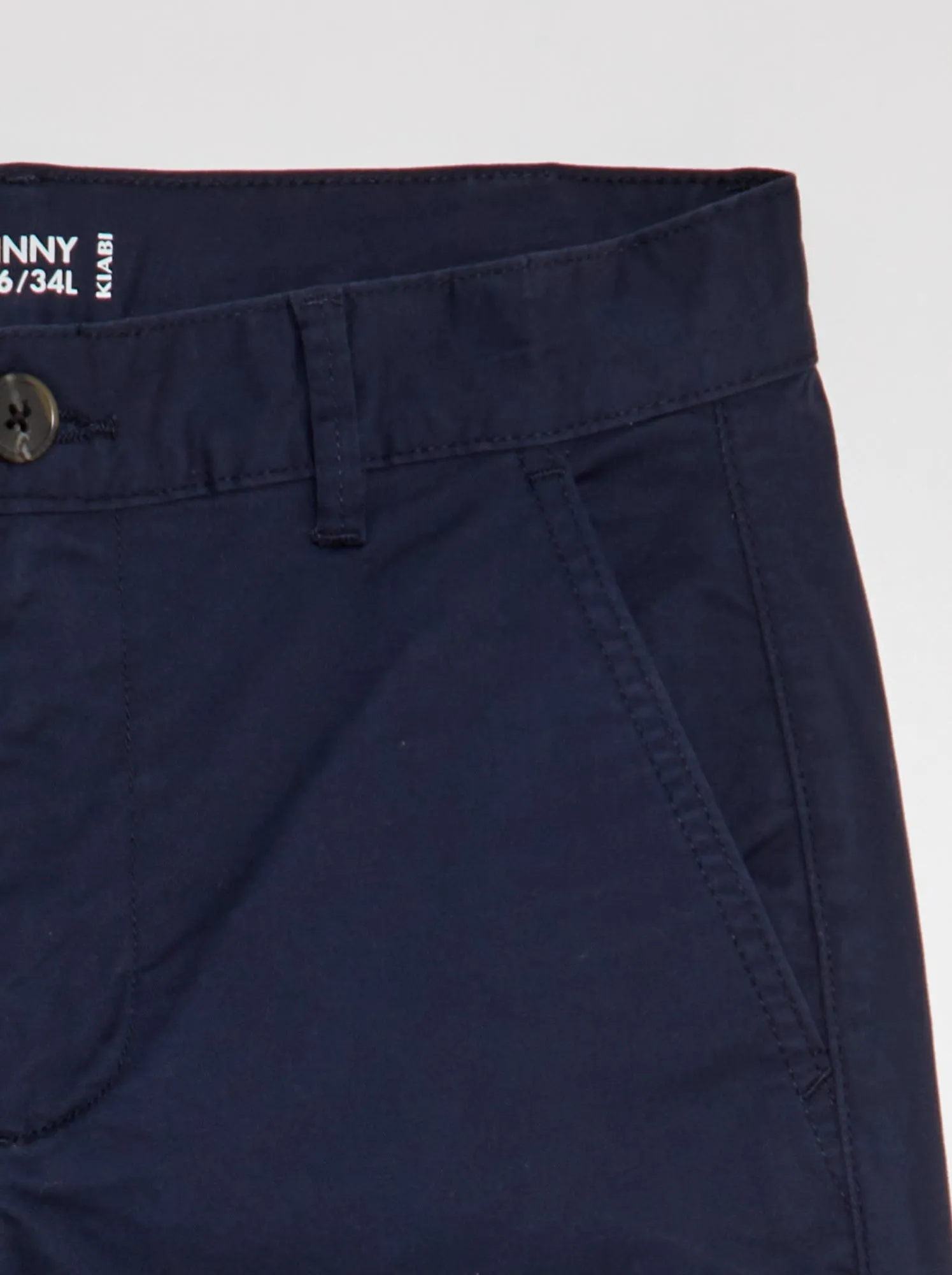 Pantaloni chino skinny L34 - blu