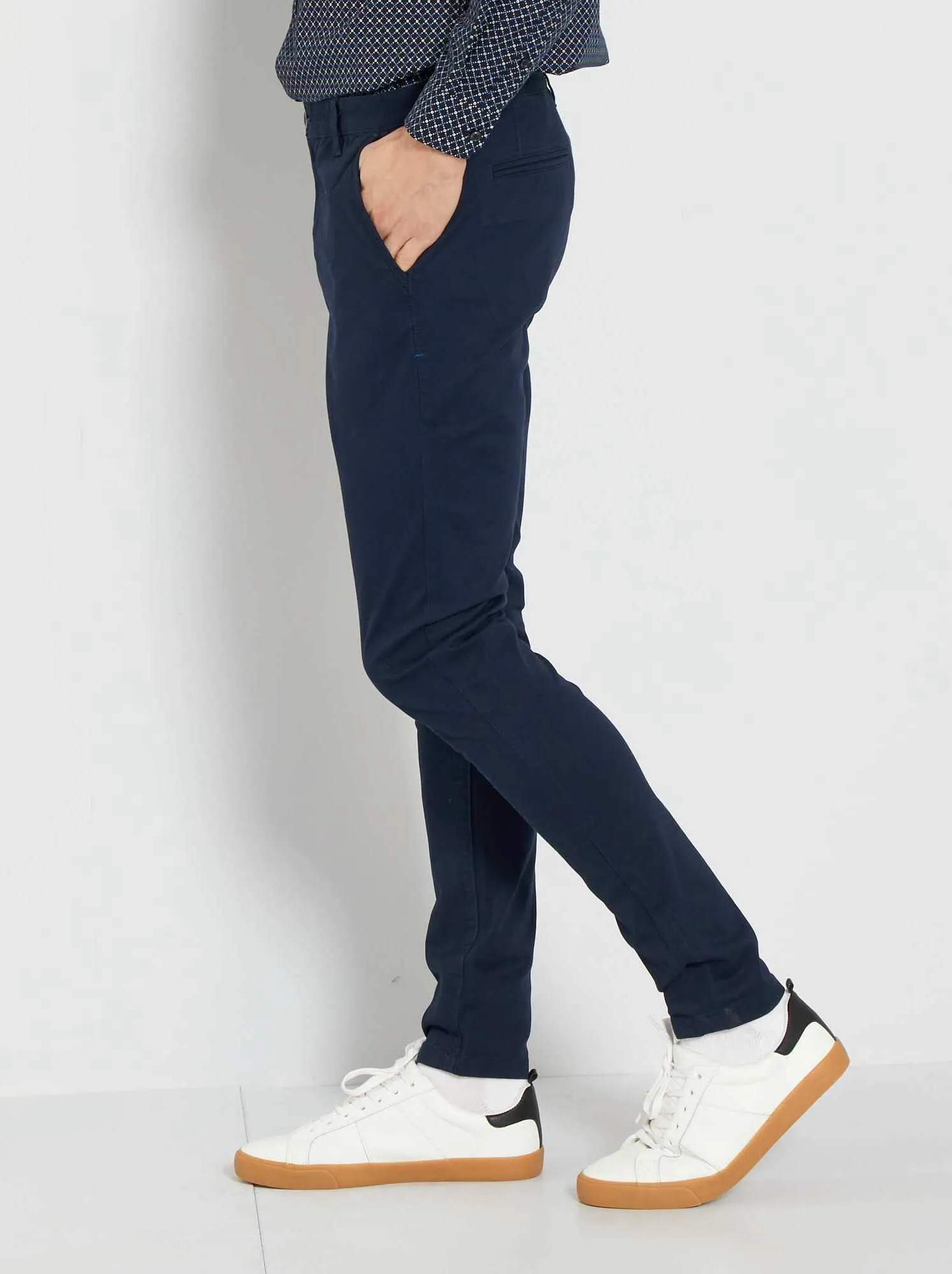 Pantaloni chino skinny L34 - blu
